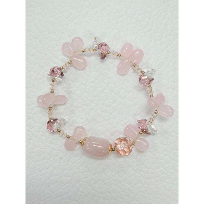 ACC-CCG0421-013 施華洛水晶馬粉晶手鏈 (A13)