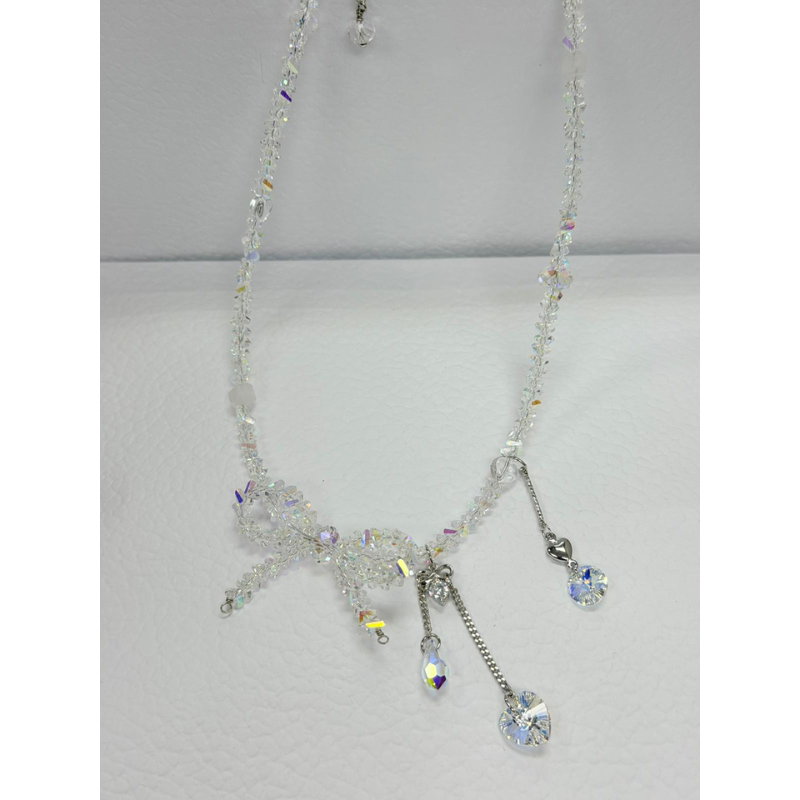 ACC-CCG0421-033 施華洛石白色水晶項鏈 (A33)