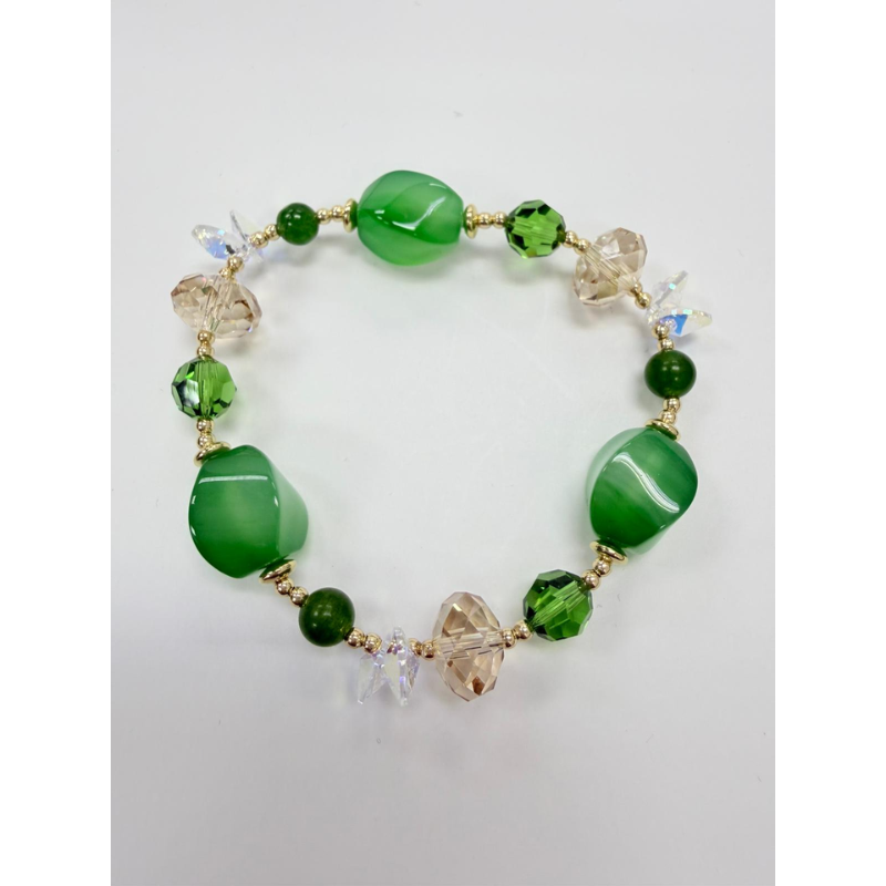 ACC-CCG0421-042 施華洛石瑪瑙多彩手鏈 (A42)