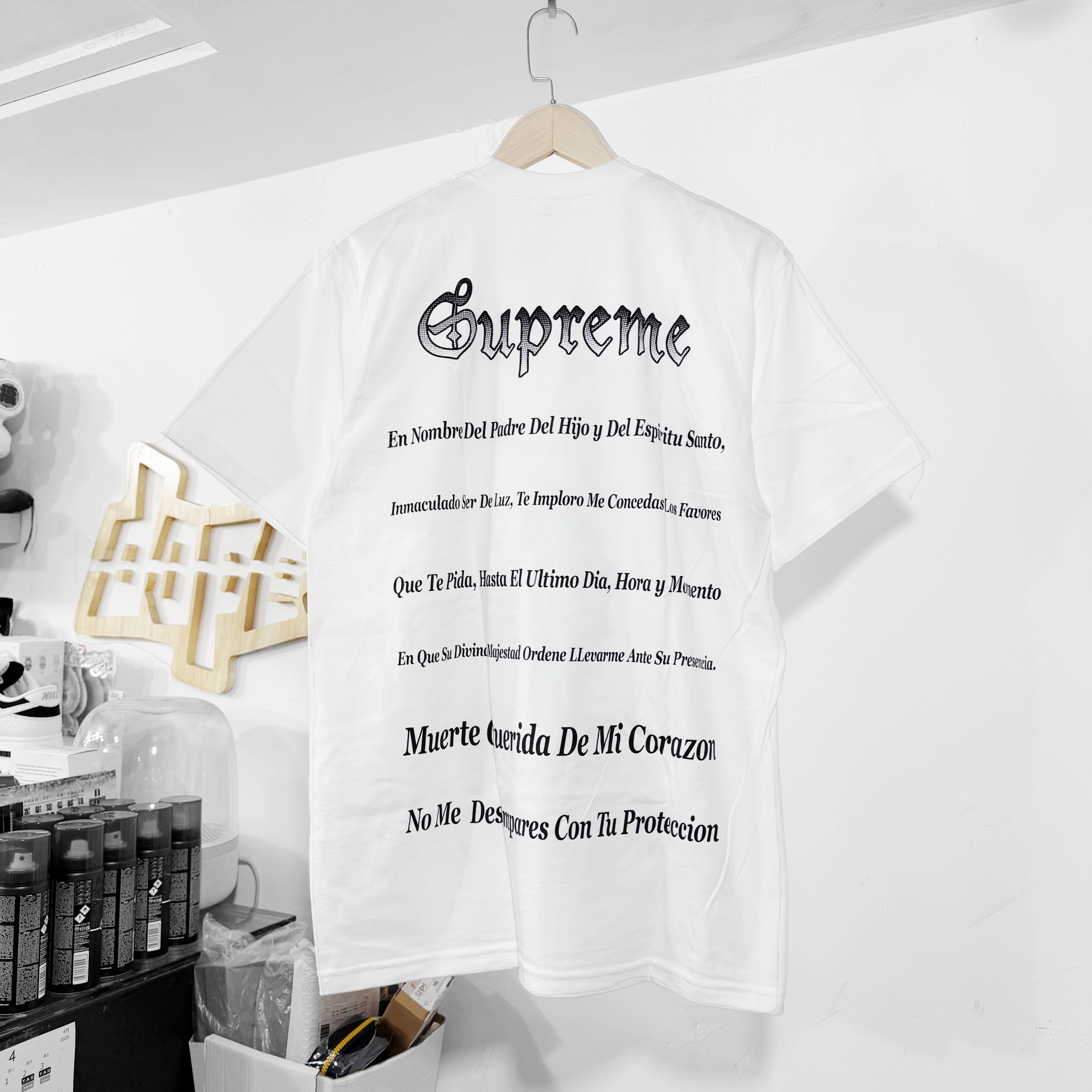 Supreme SS26 Grim Reaper Tee White