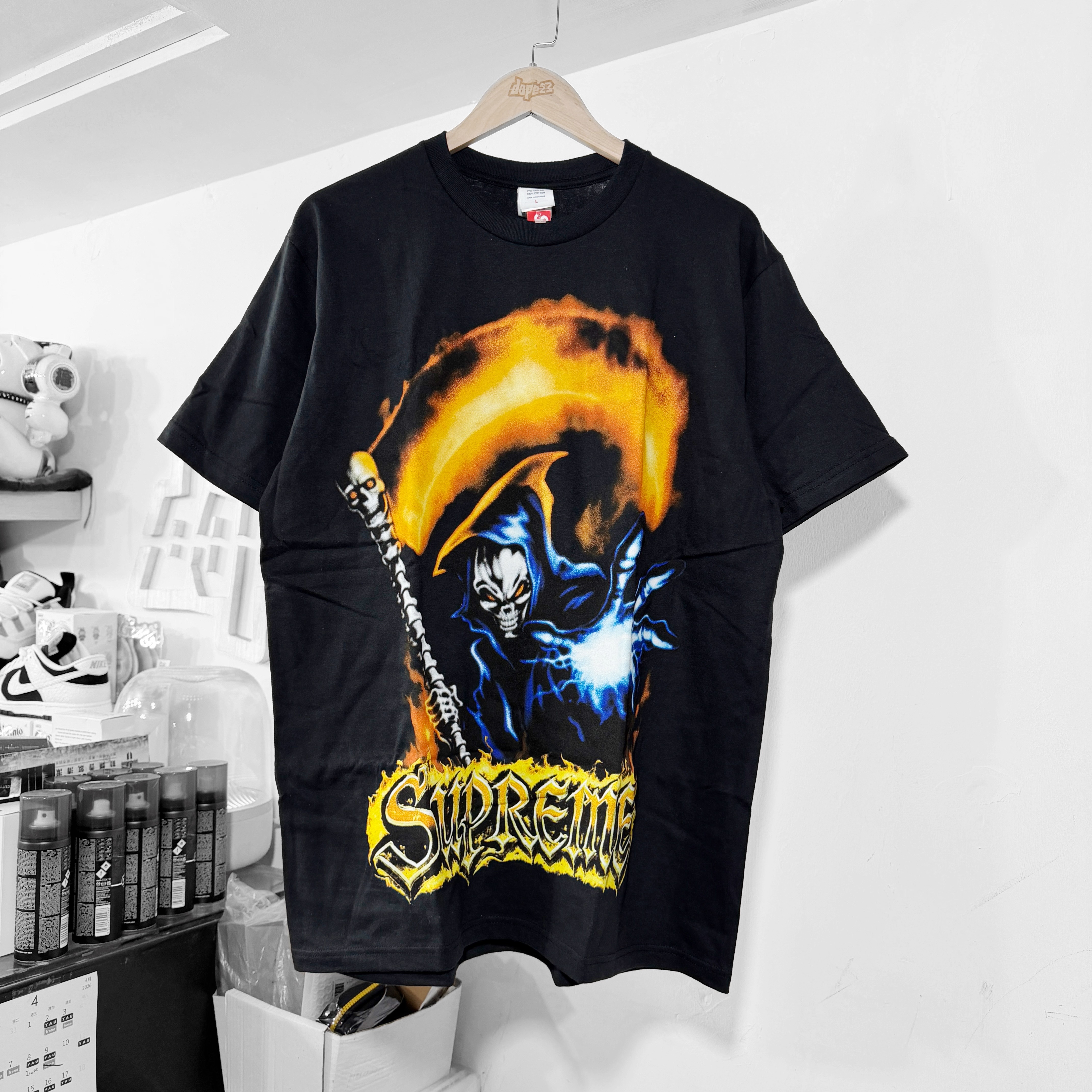 Supreme SS26 Grim Reaper Tee Black