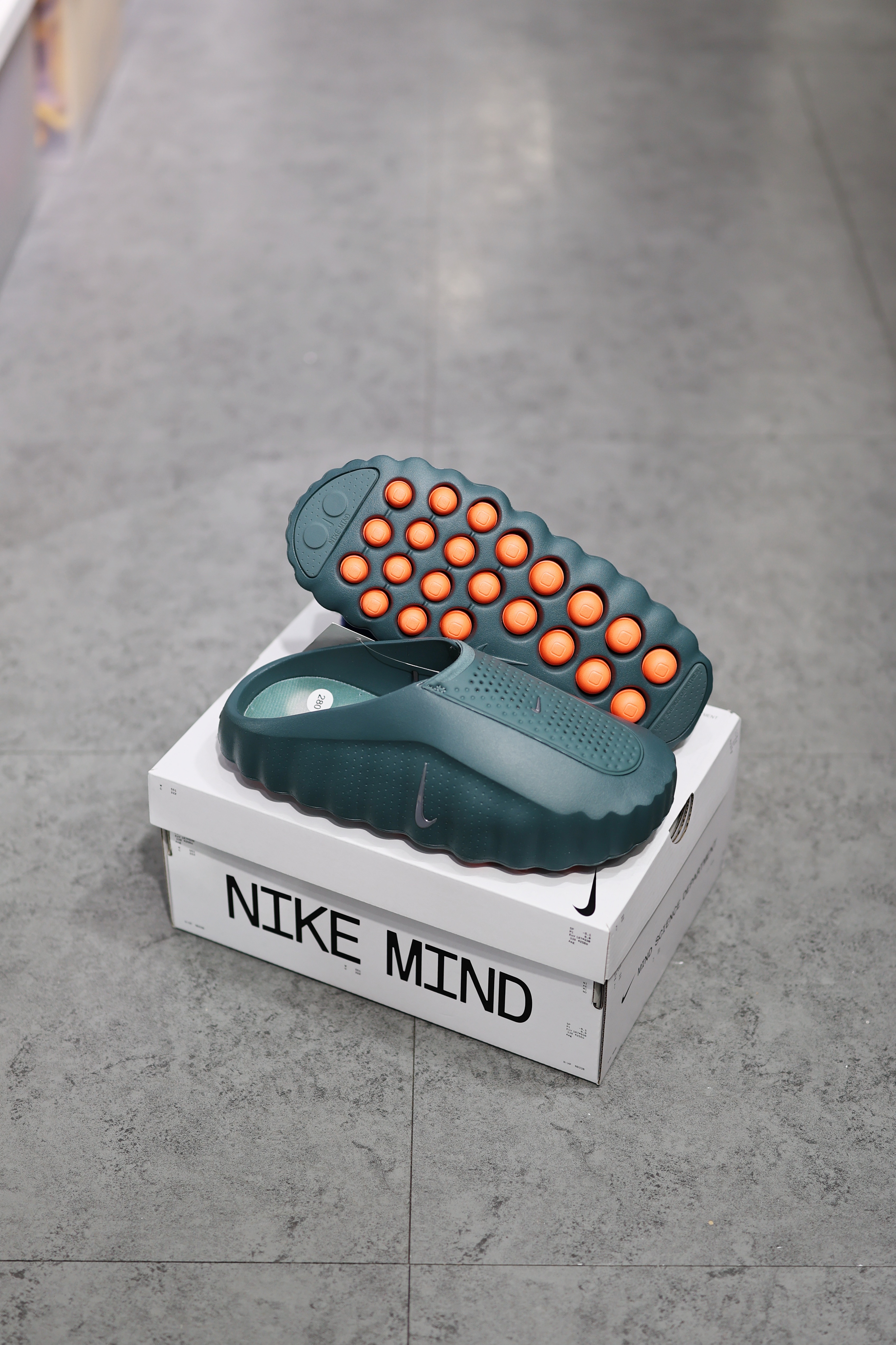 NIKE MIND 001 Slide Mineral Slate 湖水綠 HQ4307-300