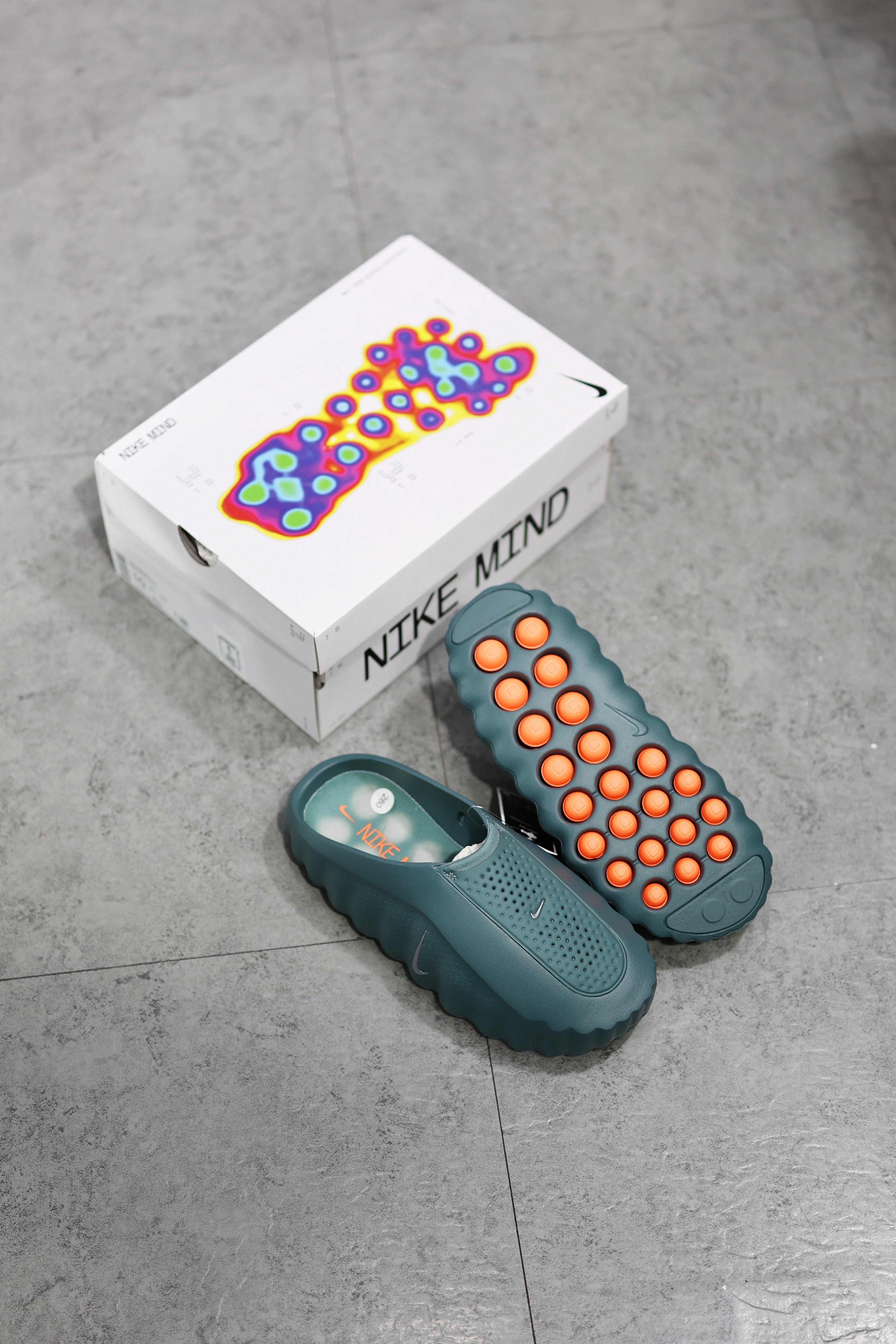 NIKE MIND 001 Slide Mineral Slate 湖水綠 HQ4307-300