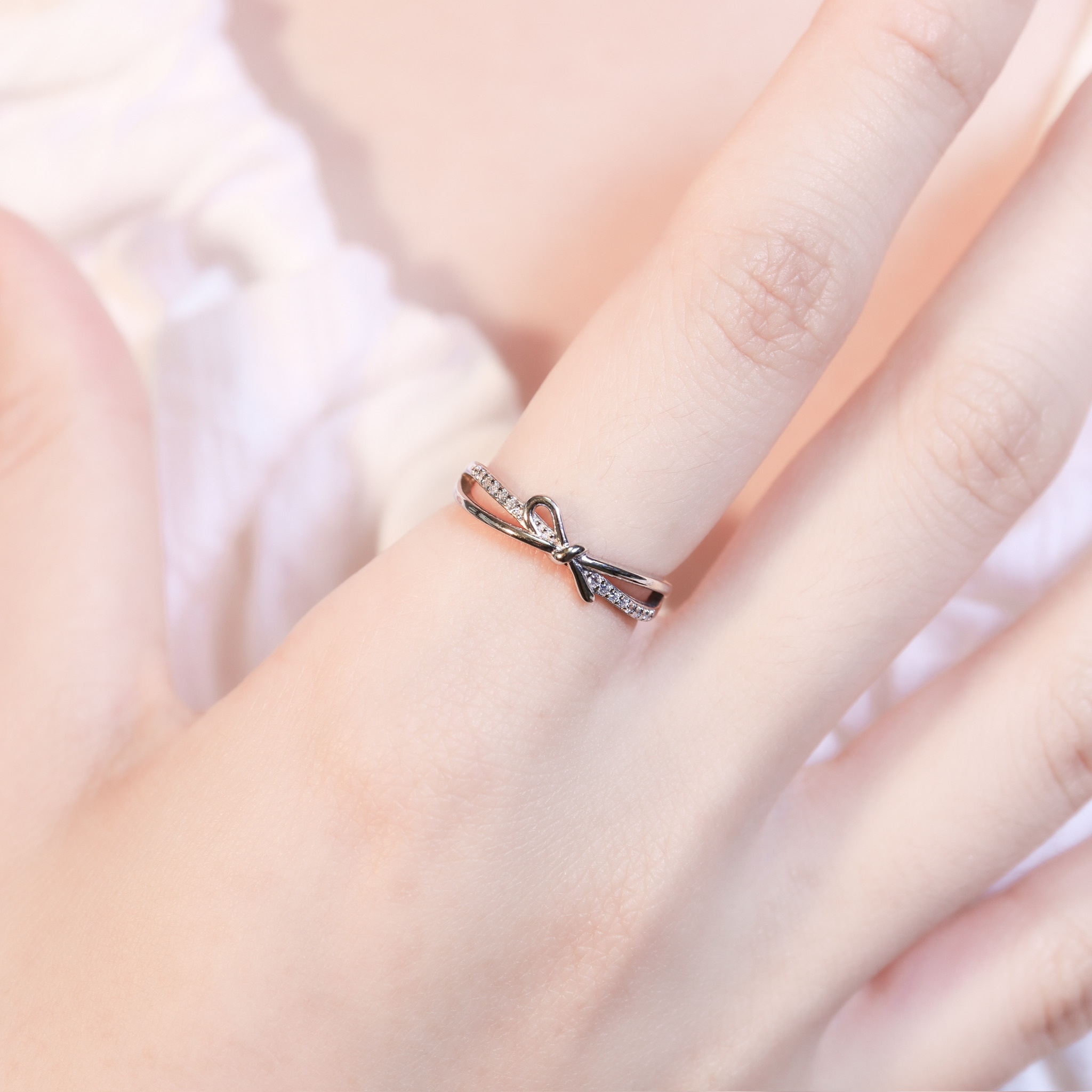 | 925純銀・白金 | 氣質小結戒指 | RI1091 |