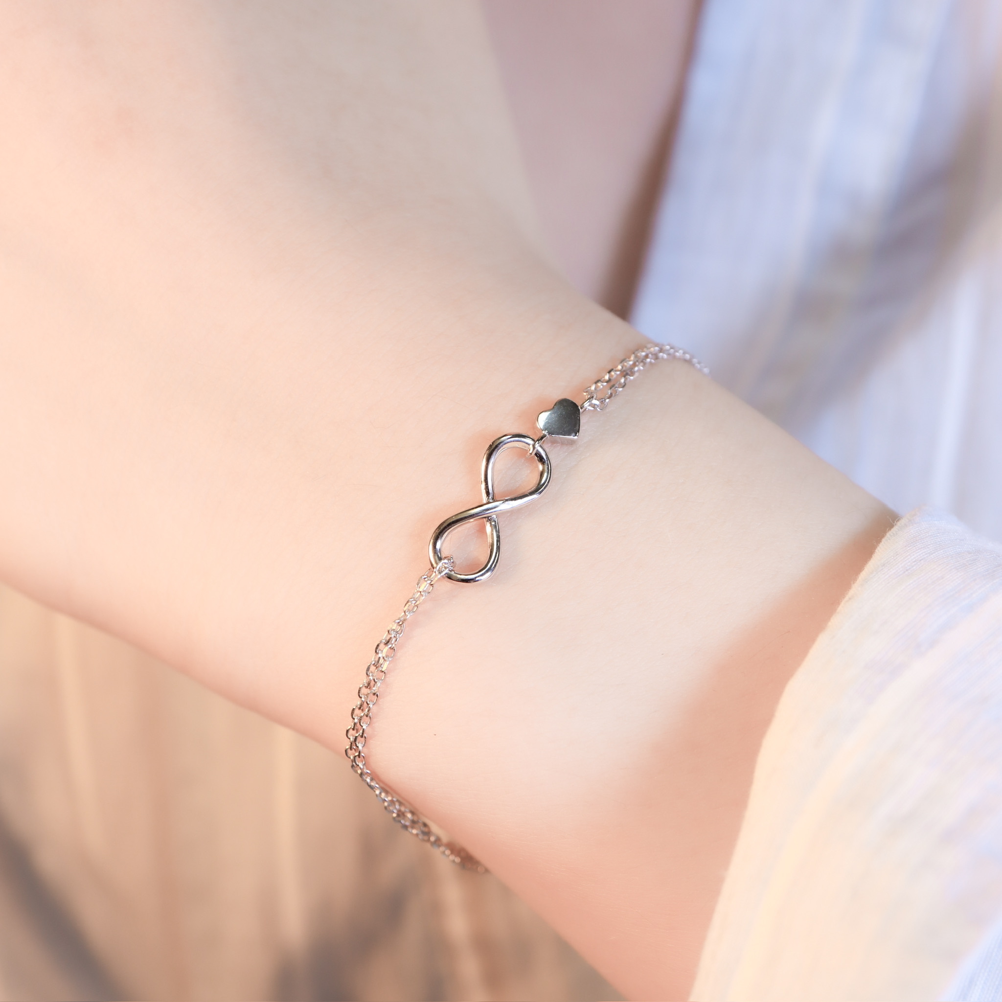 | 925銀丨無止境心意雙層手鏈  | BR1533 |