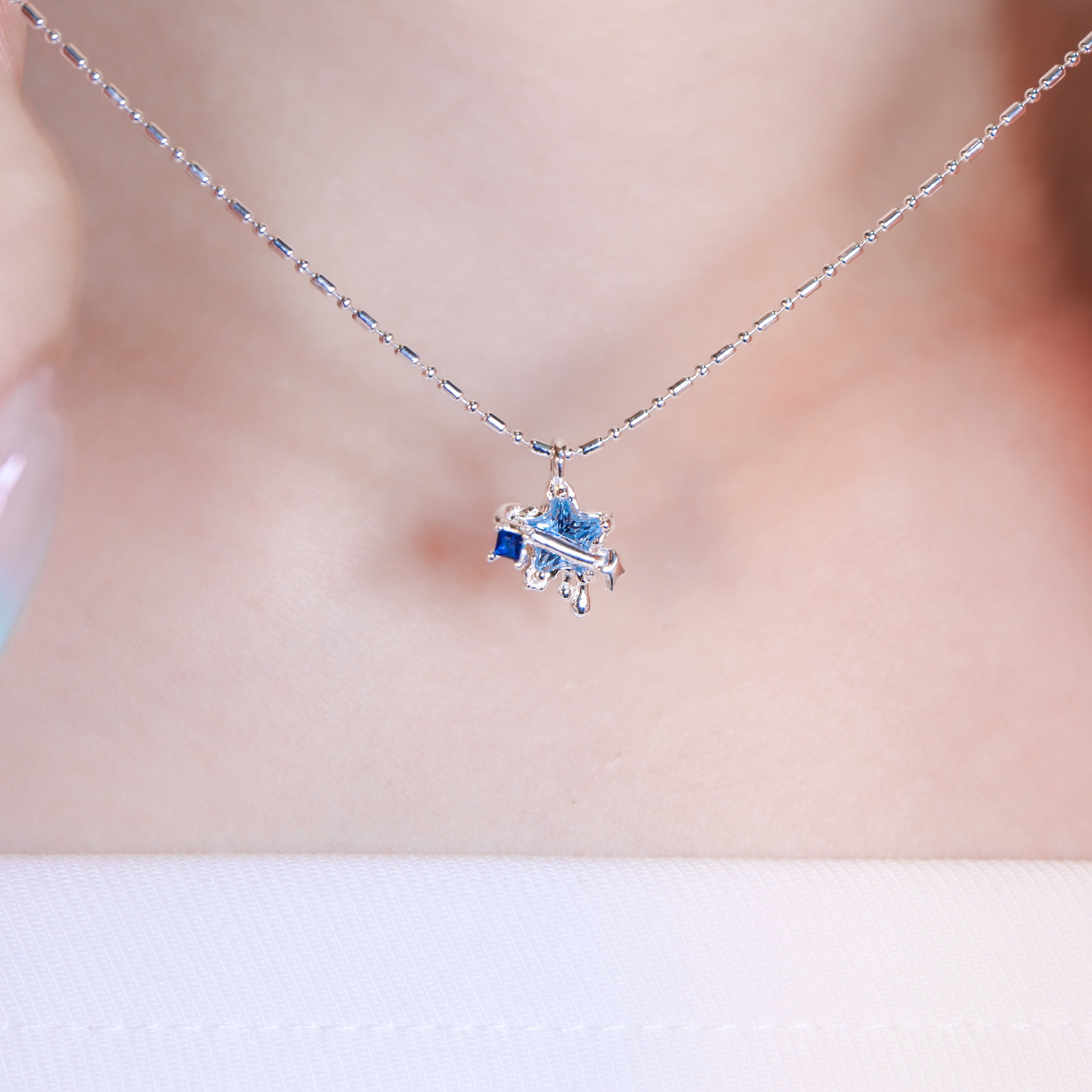 | 925銀丨熔岩星趣項鍊 | NE1632 |