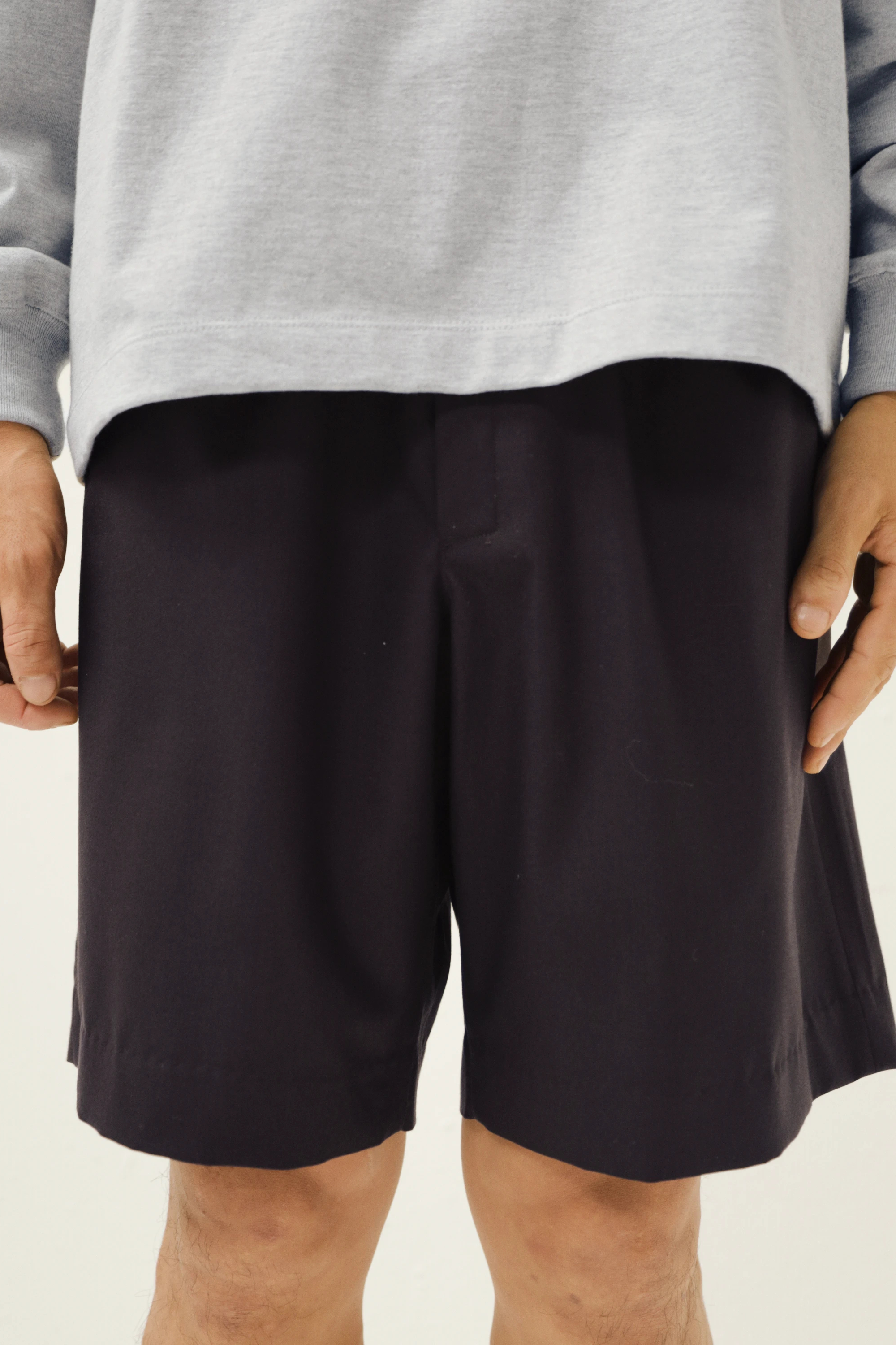 KAPTAIN SUNSHINE WOOL POPLIN WALK SHORTS