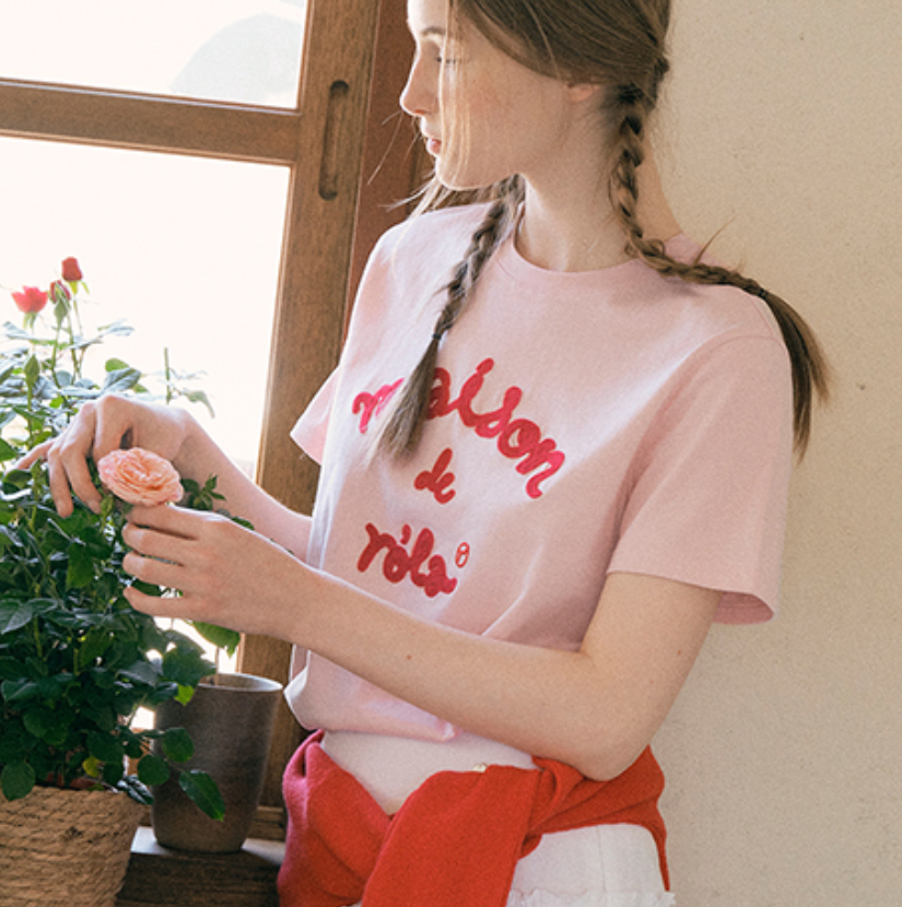 YI014 ROLAROLAMAISON DE ROLA EMBROIDERY T-SHIRT