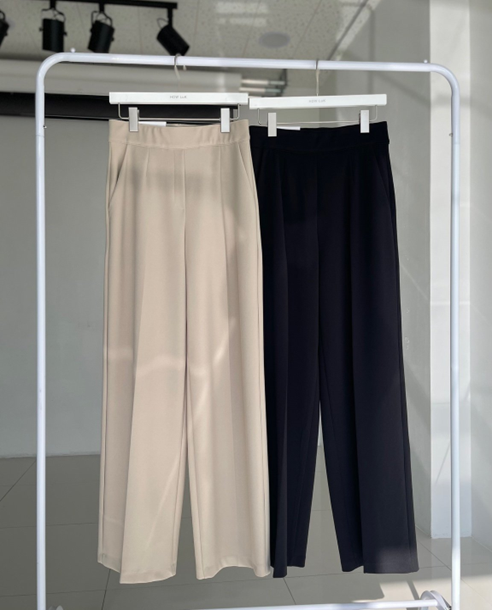 YI013 HOWLUK #102 橡筋頭西裝料直筒褲