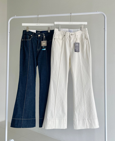 YI012 HOWLUK #6092 顯瘦直車線喇叭褲