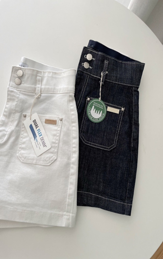 YI011 HOWLUK #6087 雙袋小高腰牛仔短褲