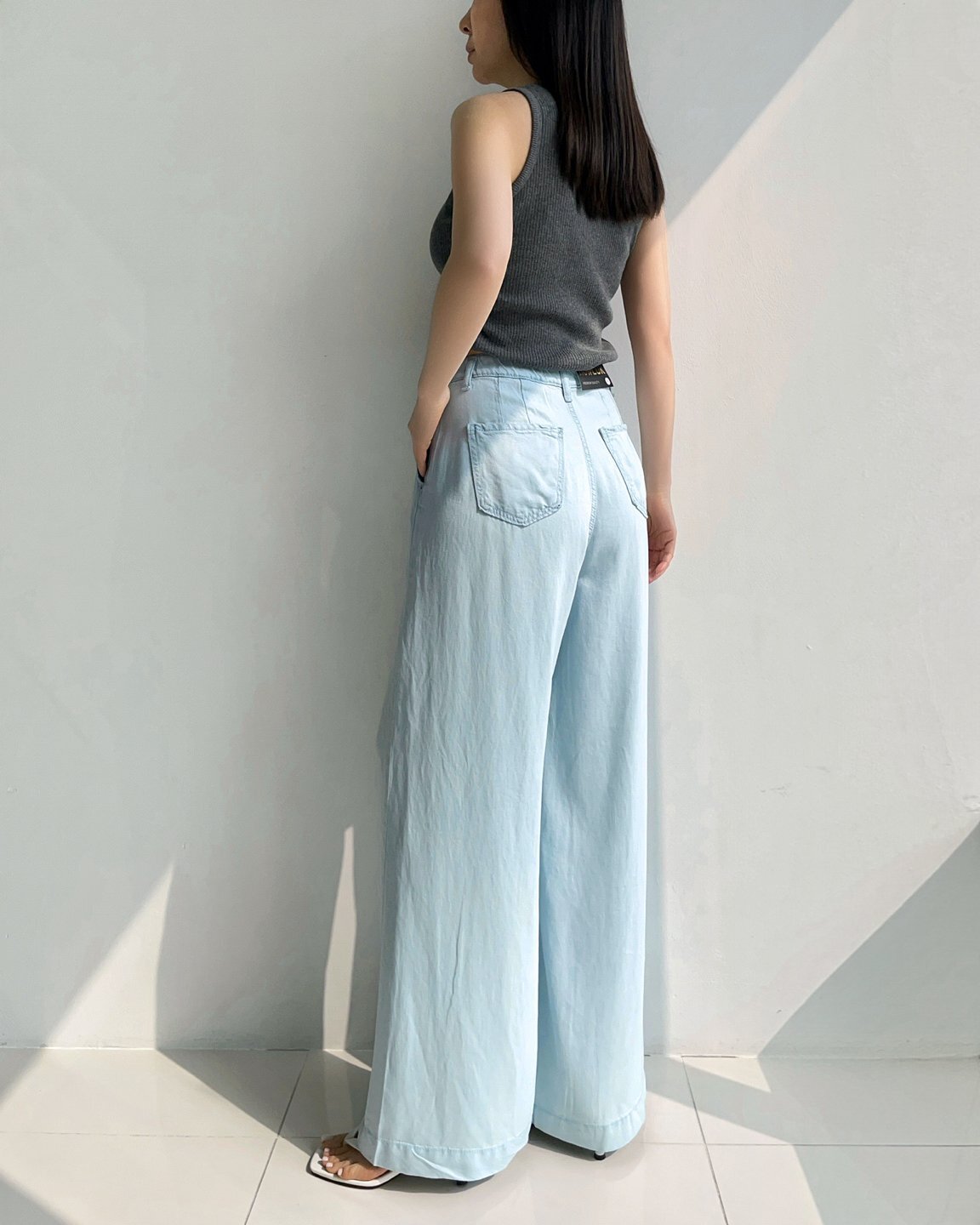 YI010 HOWLUK #3054 天絲薄身闊腳褲