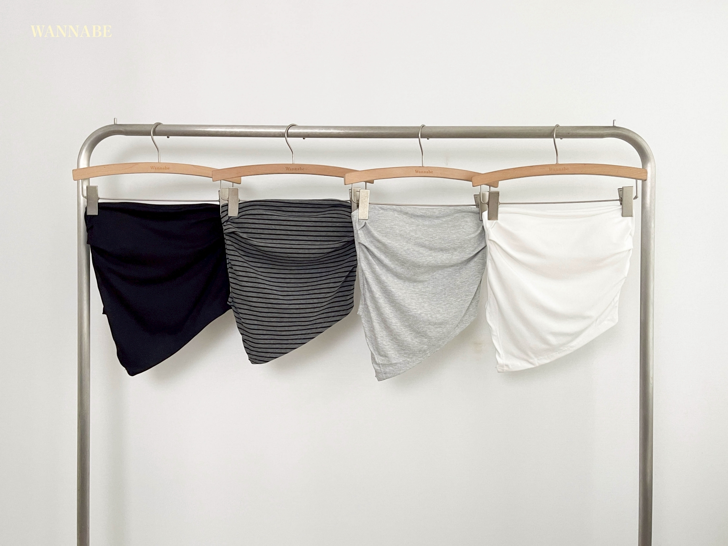 G6086-不規則平口短版上衣