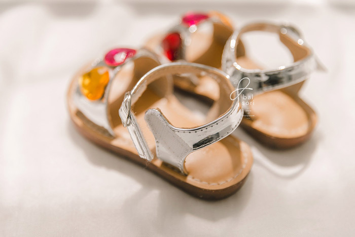 正韓夏Babyzzam 她會發光水晶愛心涼鞋