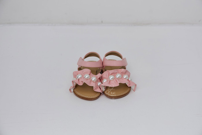 正韓夏Babyzzam 四色甜美珍珠涼鞋