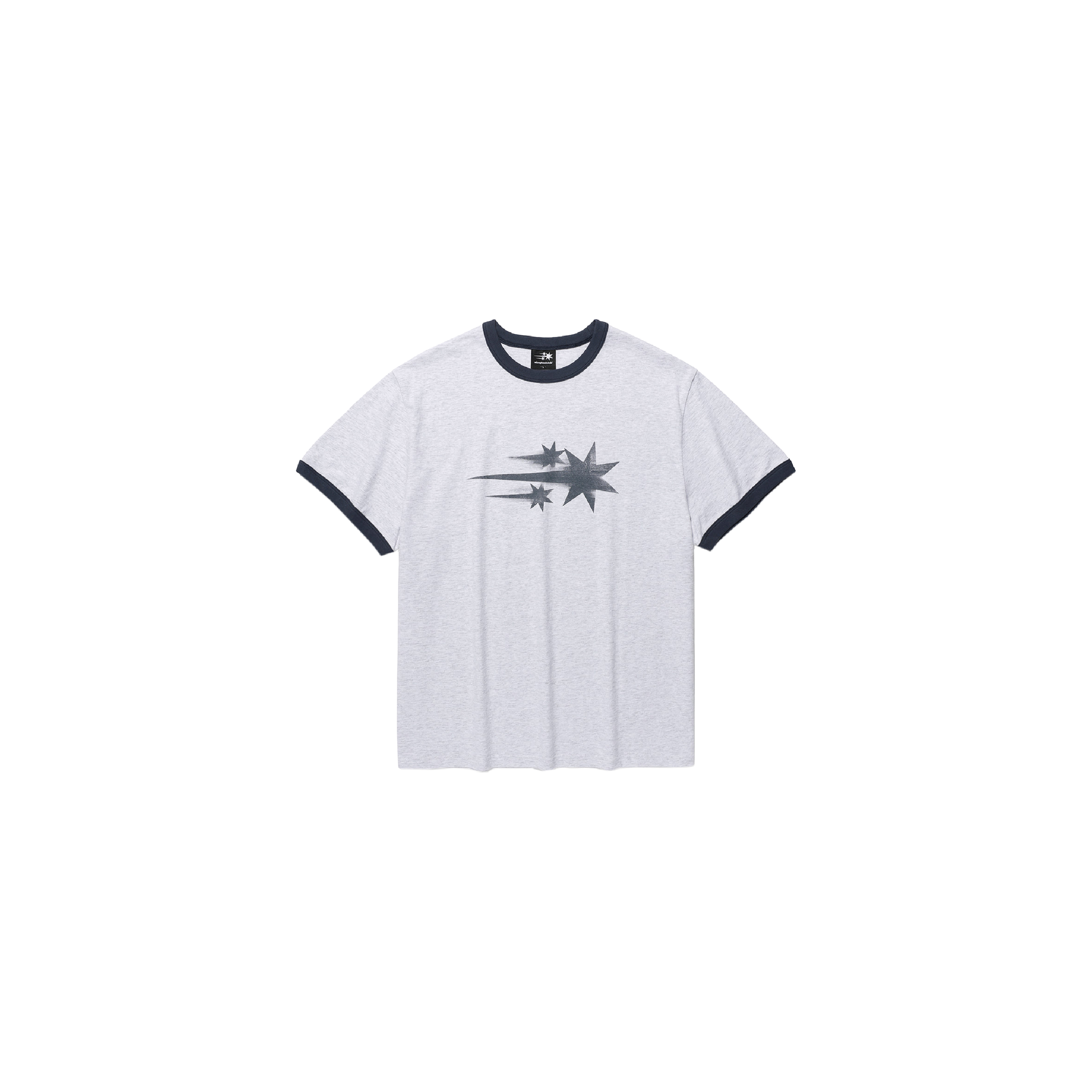 Niceghostclub rush 3star basic ringer tee 霧面 LOGO 圓領 短袖 短T