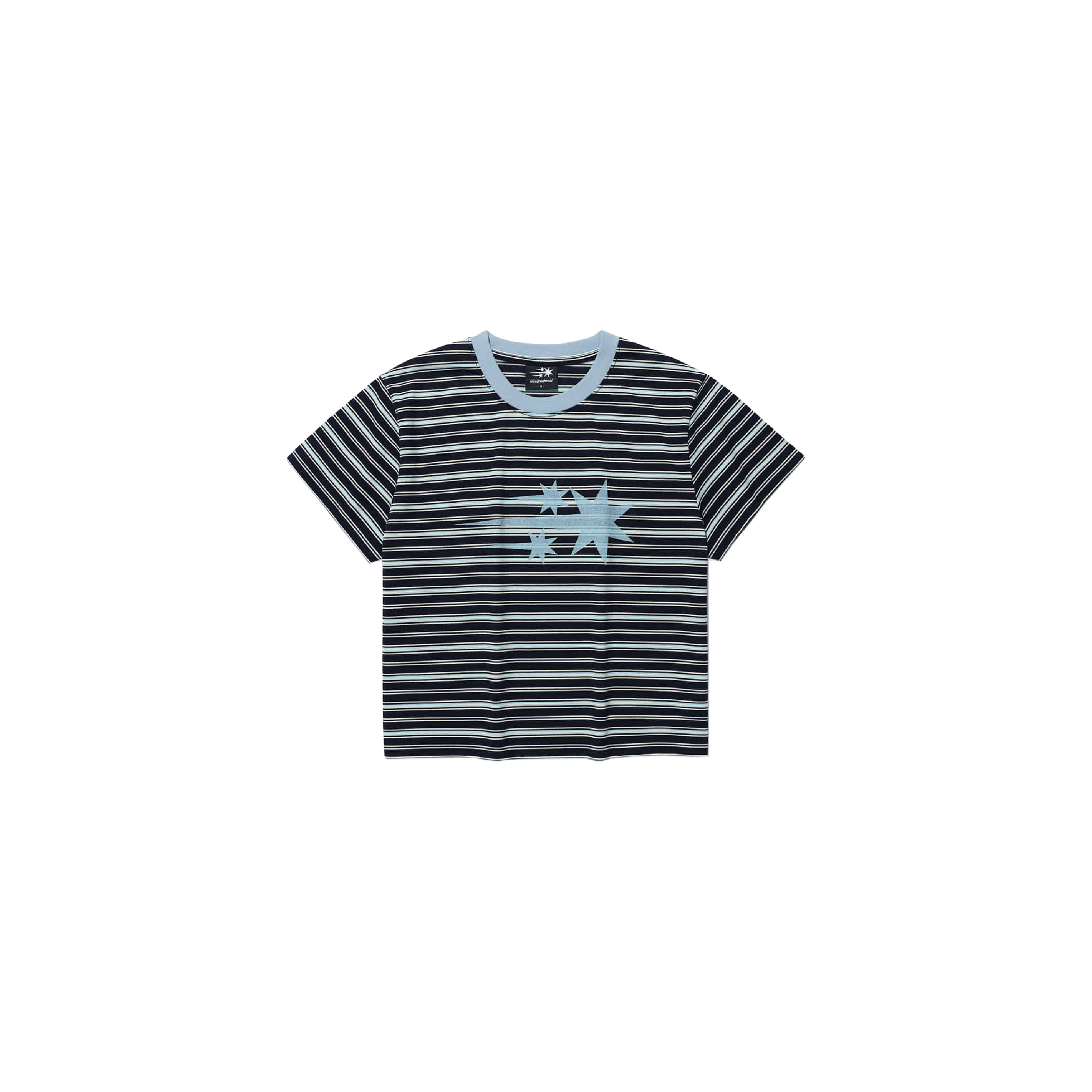 Niceghostclub stripe 3star basic 條紋 基礎 LOGO 短袖 短T