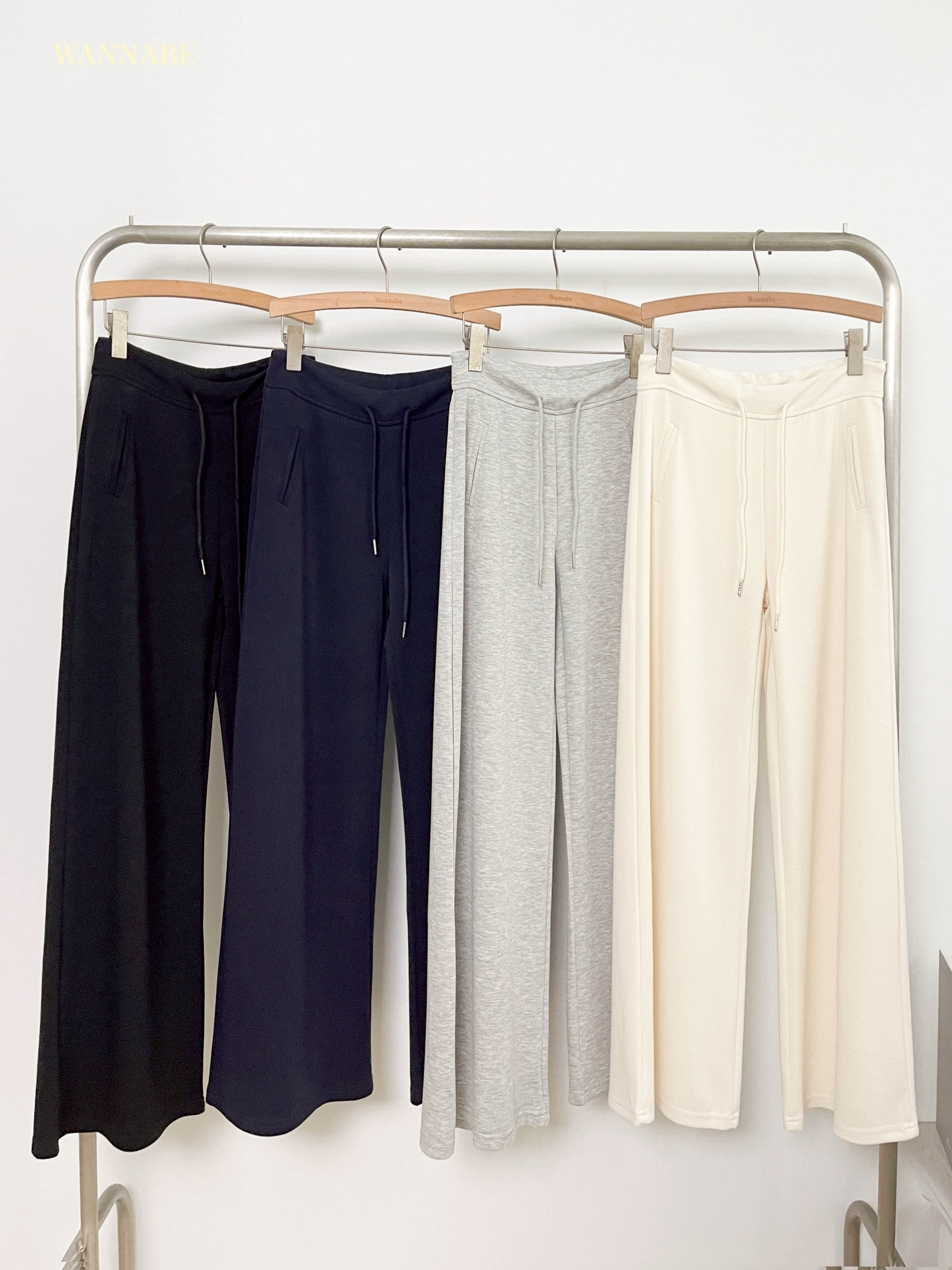 G6093-休閒垂墜寬褲