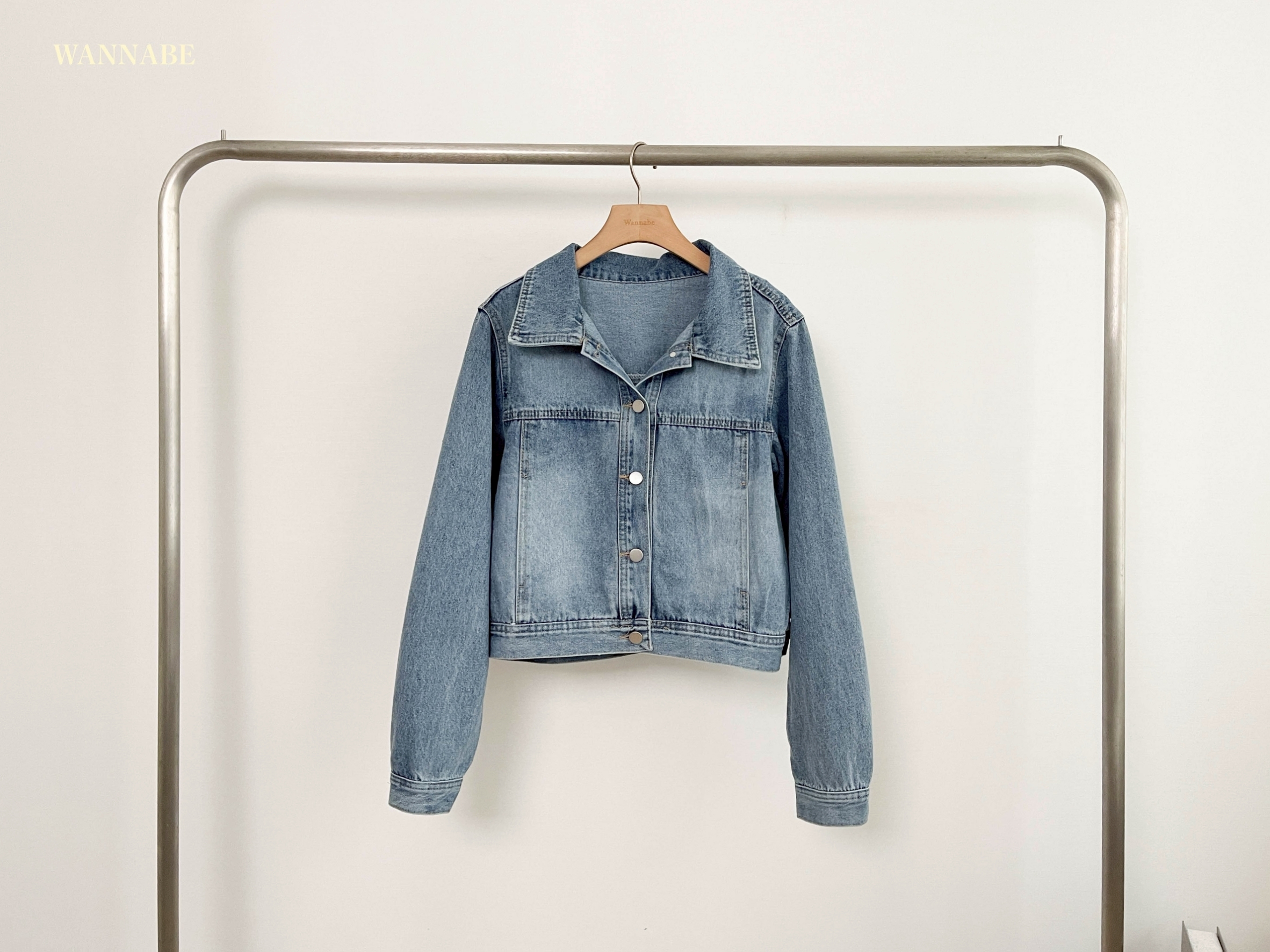 G6095-短版百搭牛仔外套