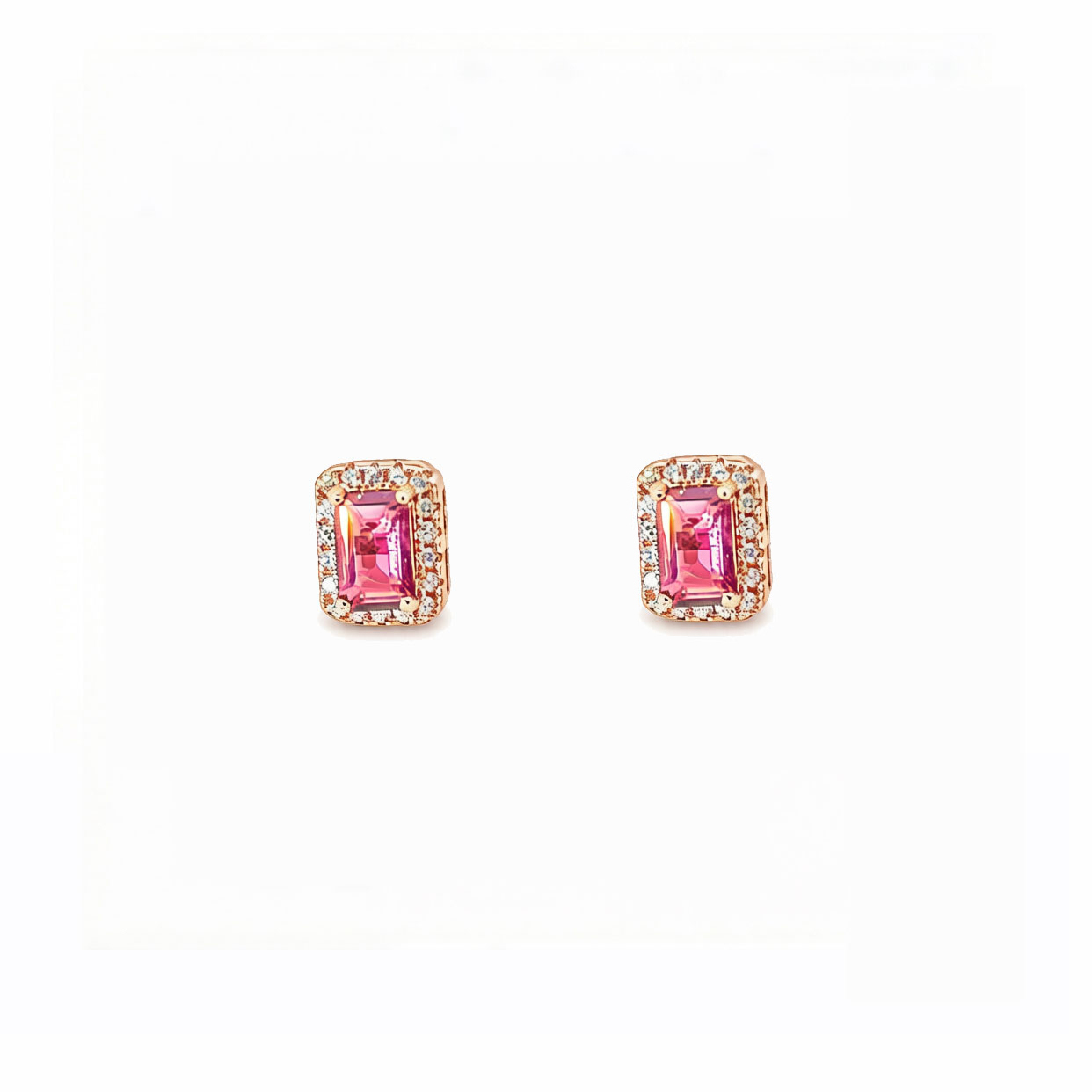 จิวเวลรี่น้ำหนักเบา|การ์เน็ต (Garnet)|เงิน S925|ต่างหู|E1