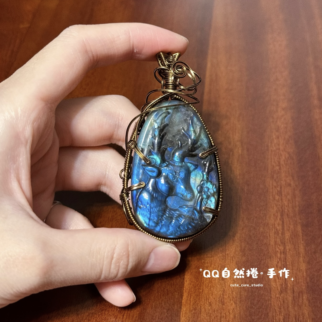 QQ自然捲·手作｜水晶金屬線編織