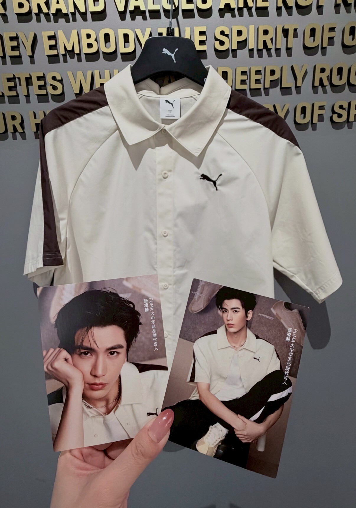 【Luxury】 PUMA T7張凌赫同款襯衫 T7短袖襯衫 復古 撞色 經典 LOGO 短袖 襯衫 男款 男女短袖 638459-87