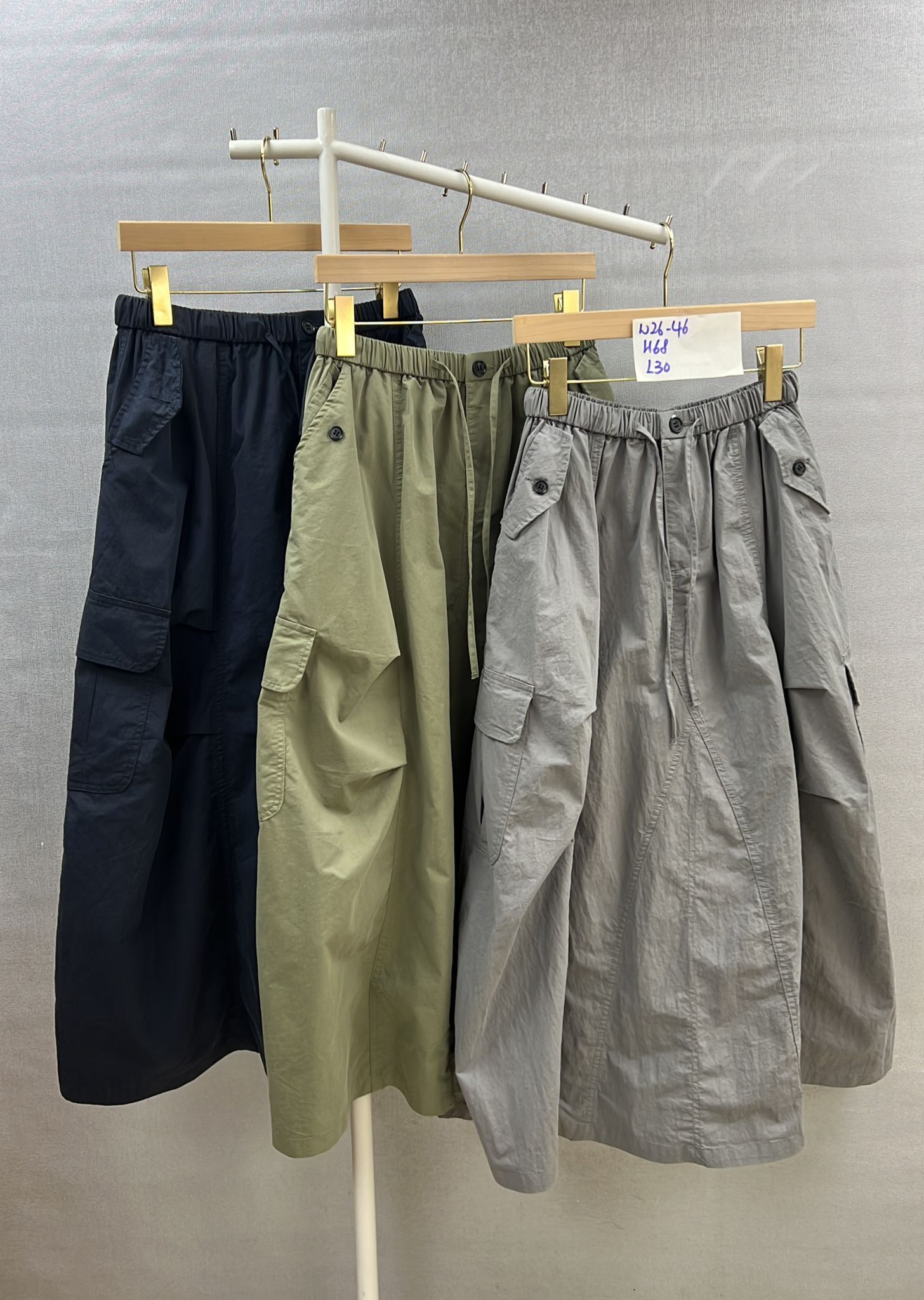 CF9809  橡筋腰半裙 腰26-46 H68 長30