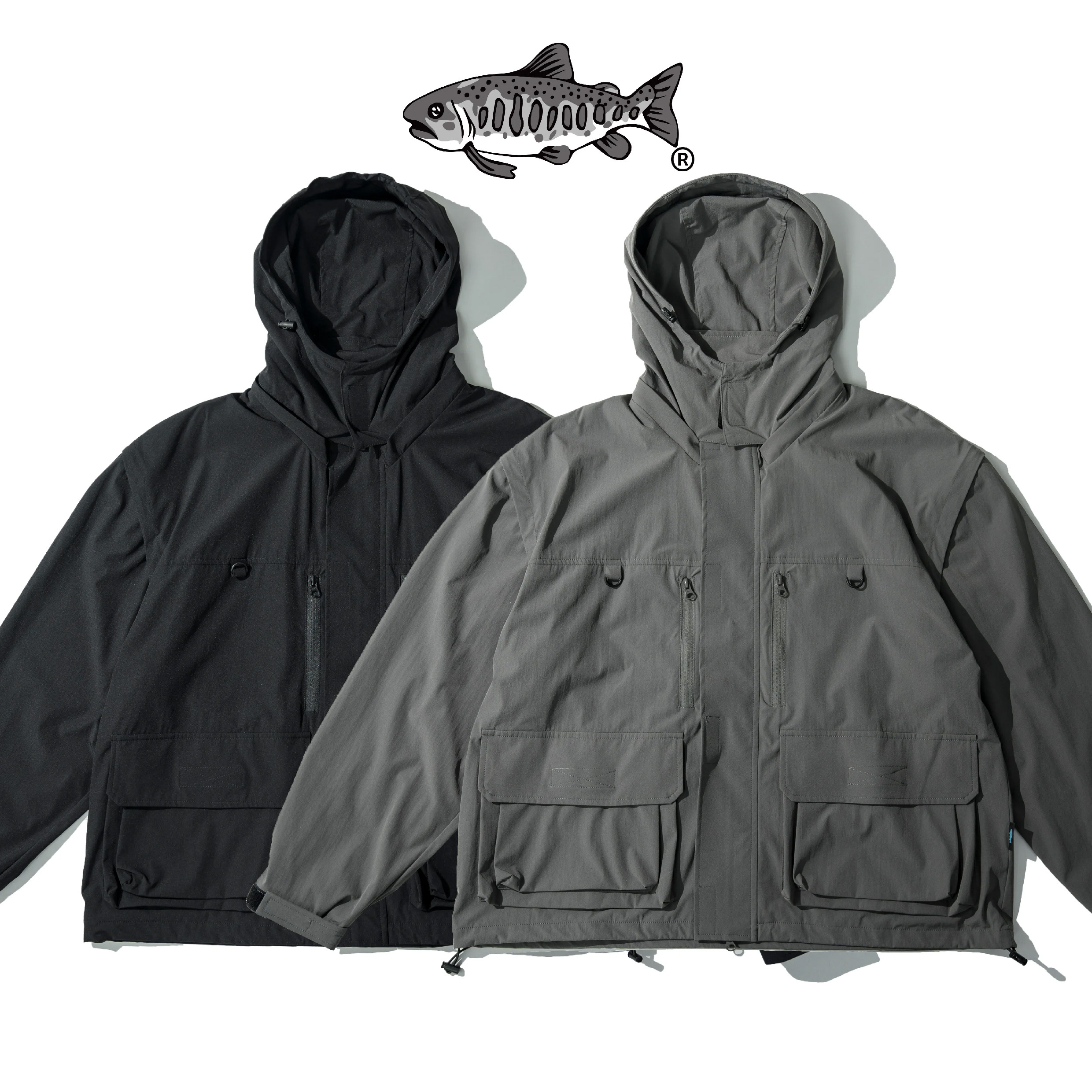 AGILITY x WAVE OFF / Detachable-Sleeves Jacket 可拆袖 釣魚外套 [AGW4]