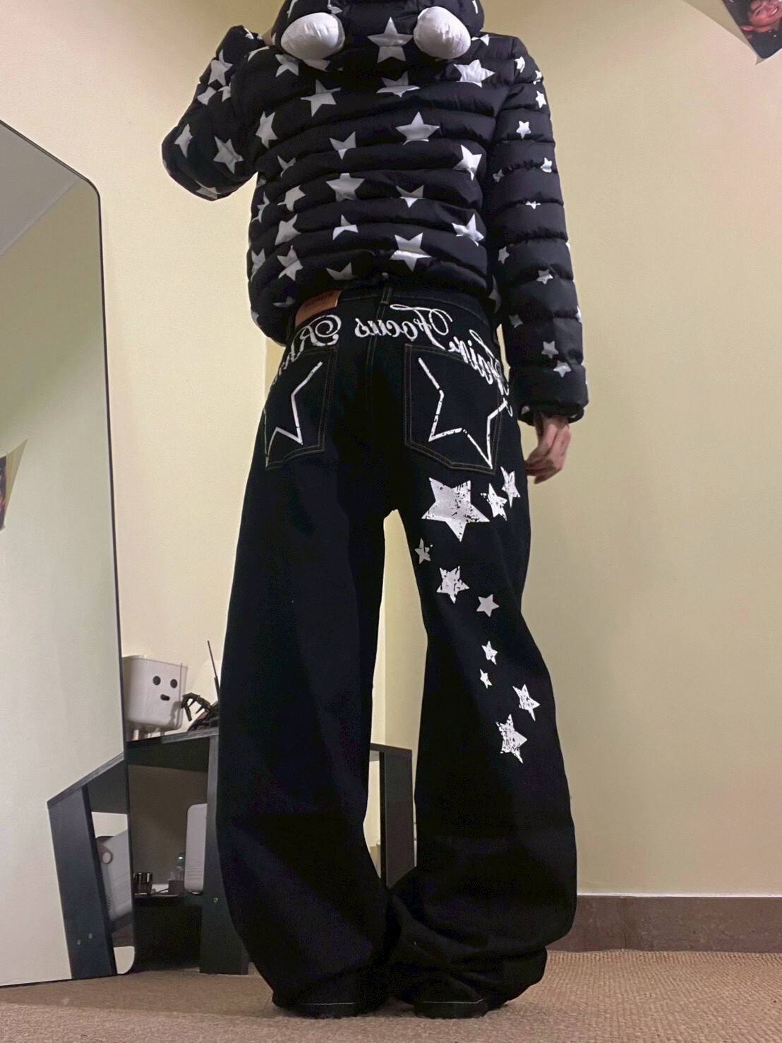 星星美式褲