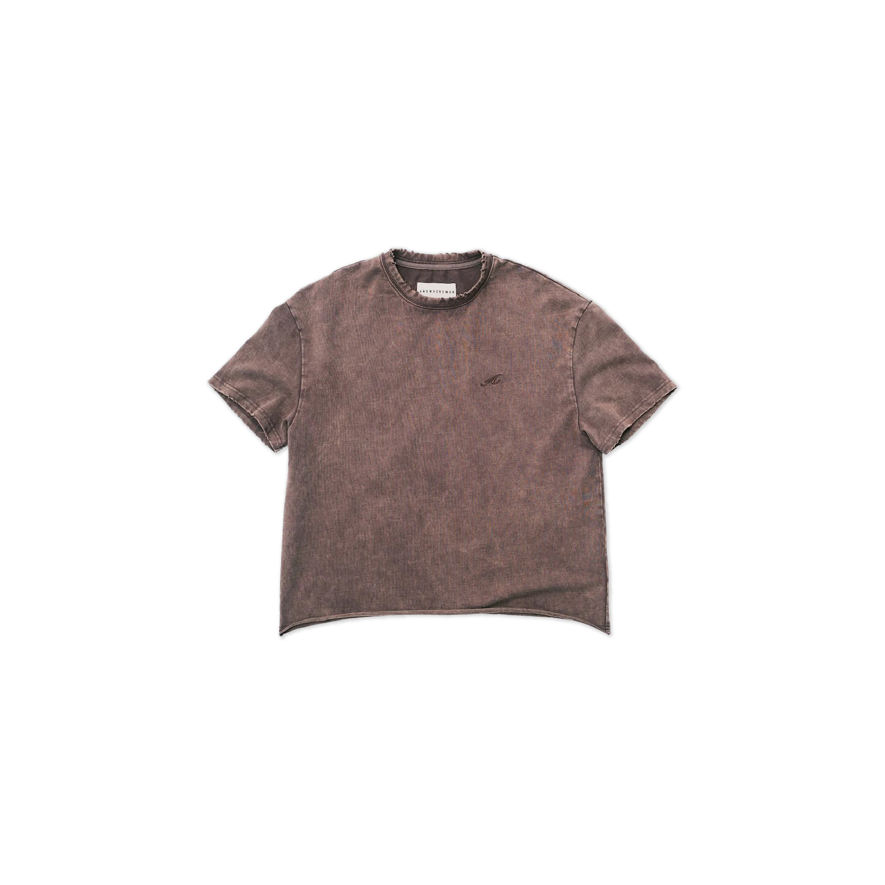ANOWHEREMAN "A" WASHED BASIC SS TEE 基礎 水洗 短T