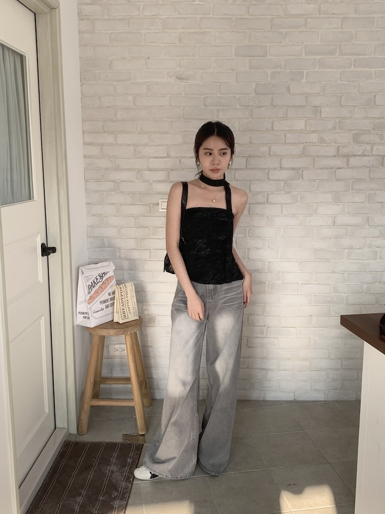 暈染側抓皺平口(有止滑條）