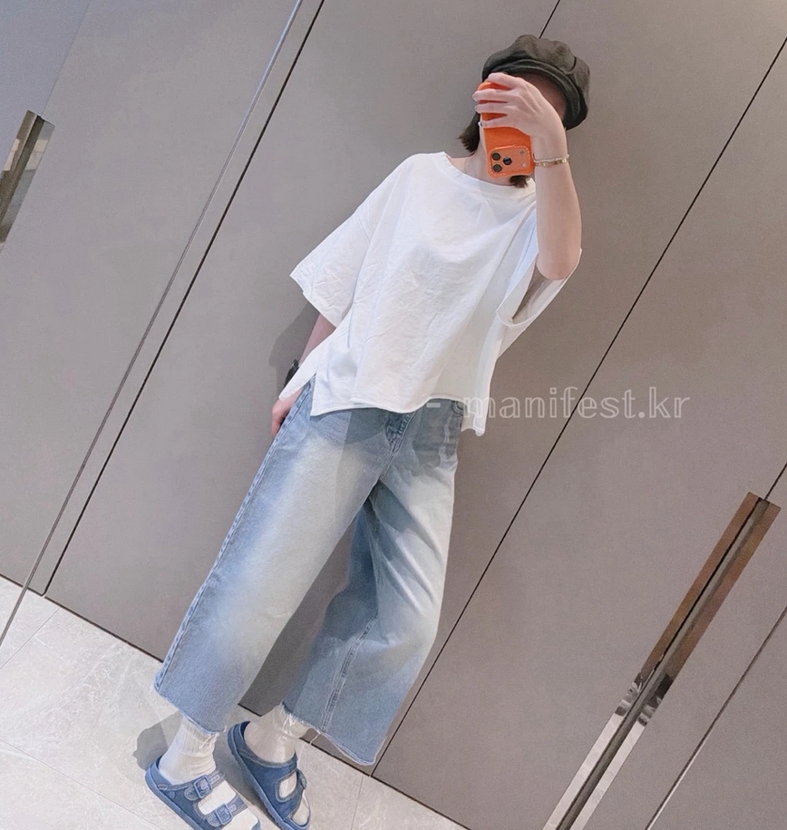 ᴴᴼᵀ ▸▸店長推薦◃◃ 春夏新款/水洗側開衩棉質上衣 MANIFEST正韓🇰🇷