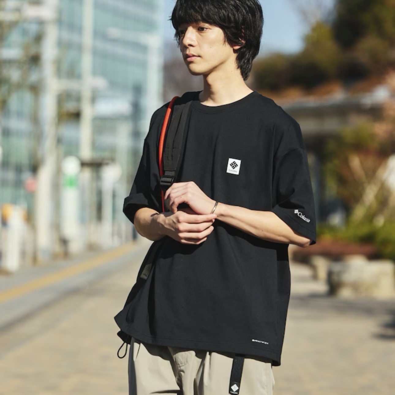 COLUMBIA x FREAK'S STORE 背面印花 圓領短袖 上衣