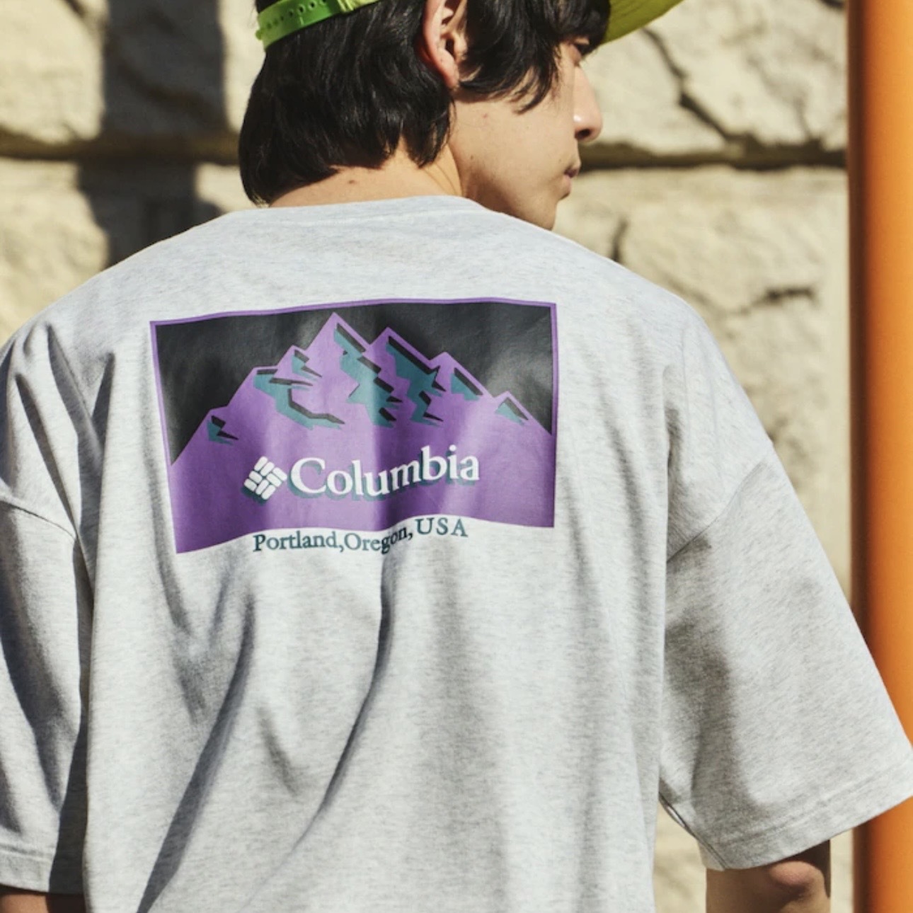 COLUMBIA x FREAK'S STORE 背面印花 圓領短袖 上衣