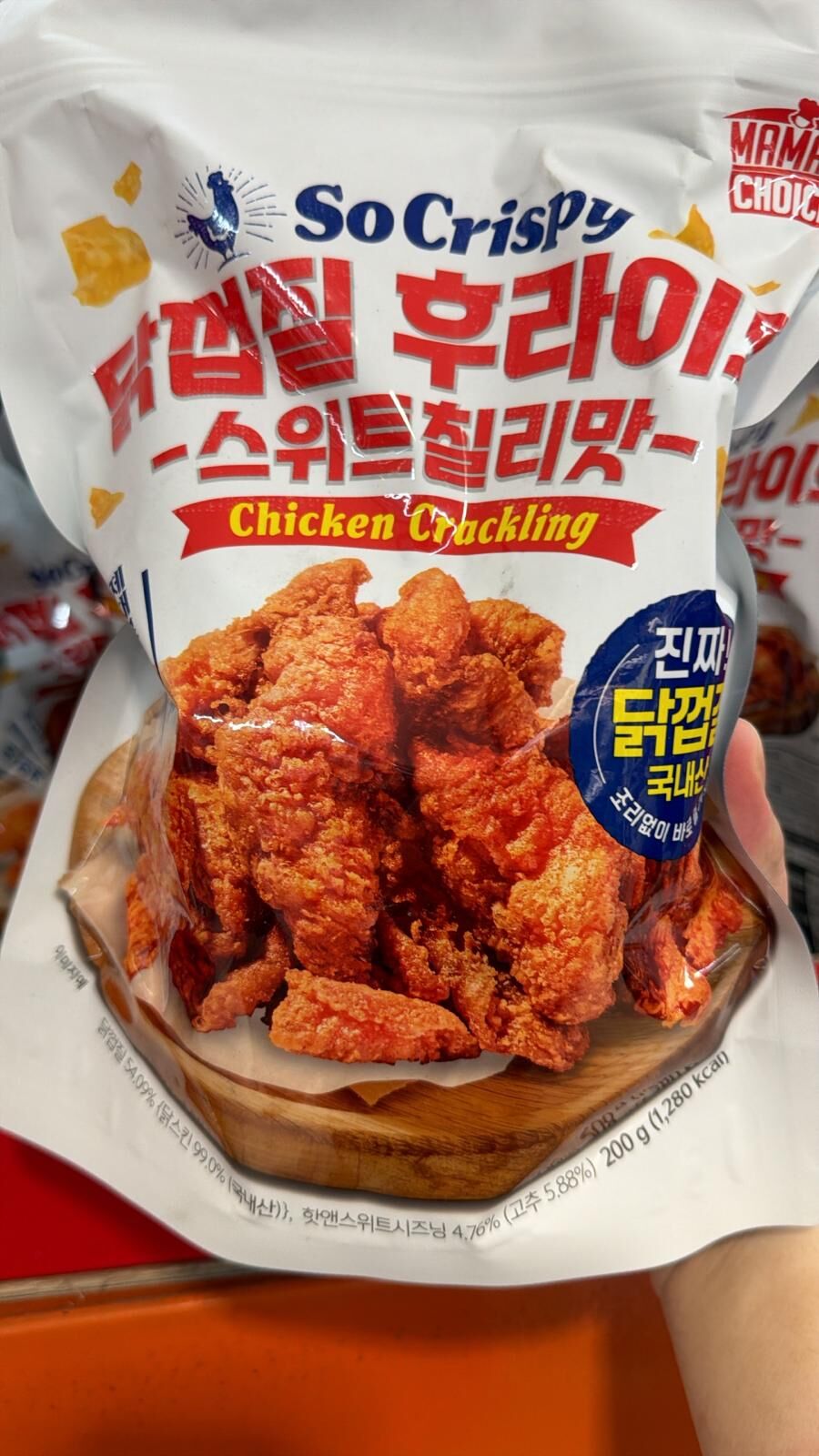 【直播】LX0418801 Mama's Choice So Crispy 甜辣味炸雞皮200g