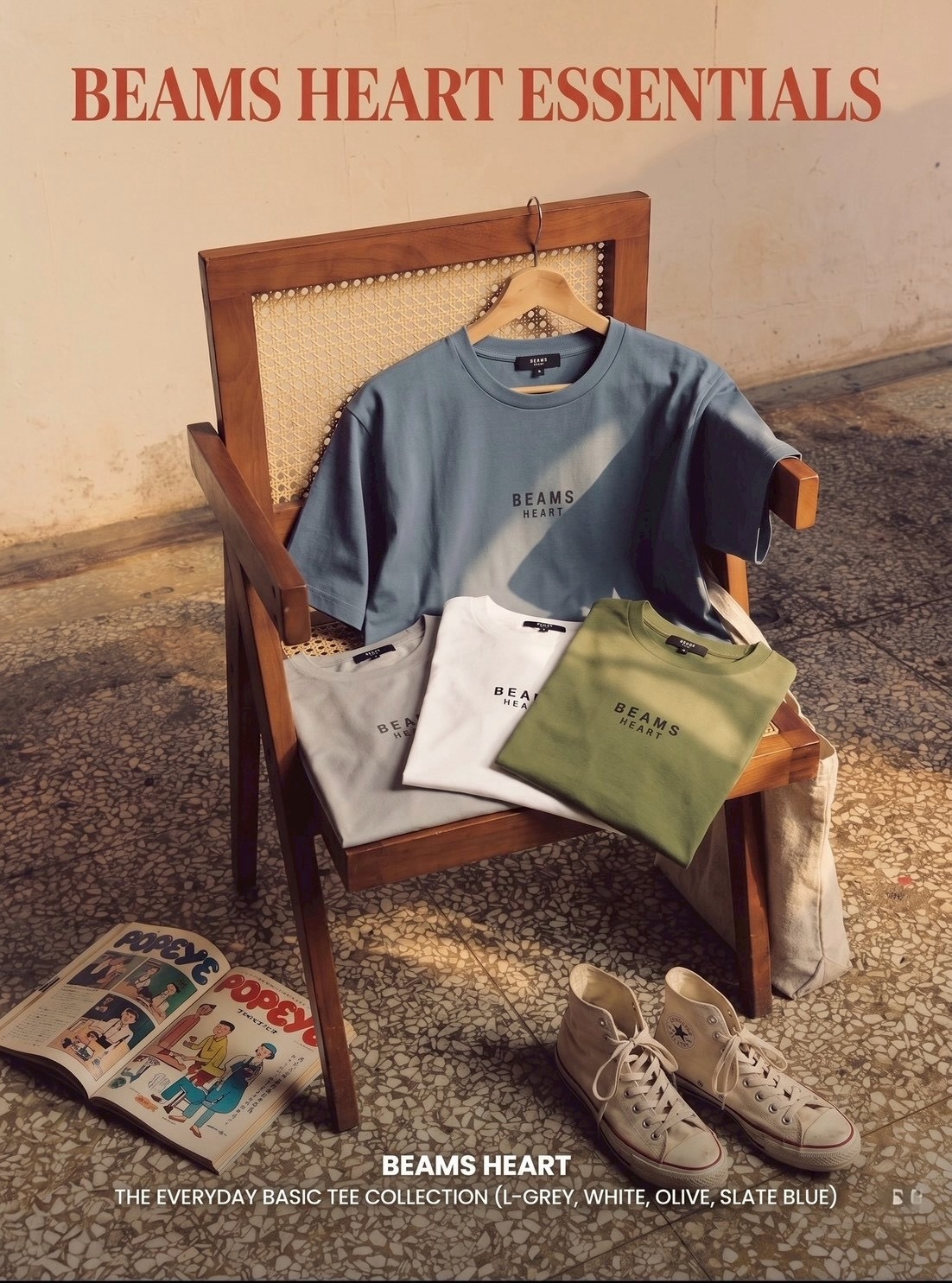 🇯🇵BEAMS HEART 經典 LOGO 涼感機能短 tee|日本連線|