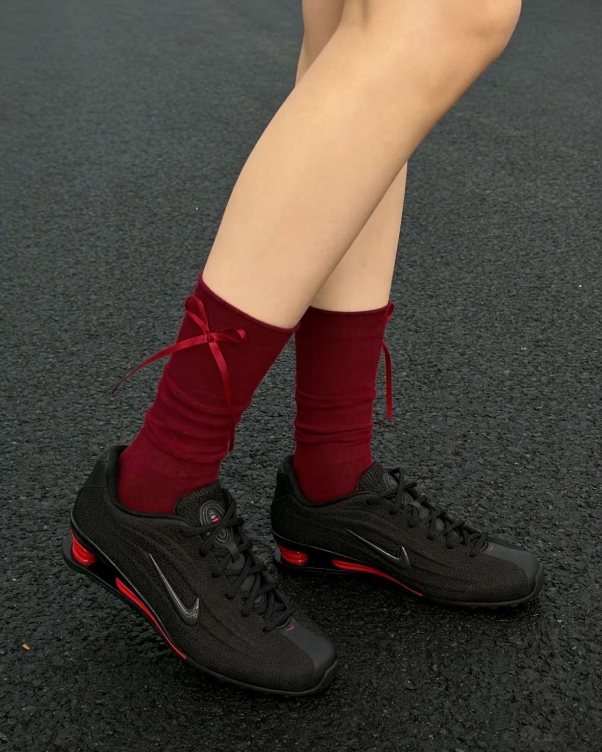 NIKE SHOX Z 復古 彈簧 氣墊 緩震 黑紅