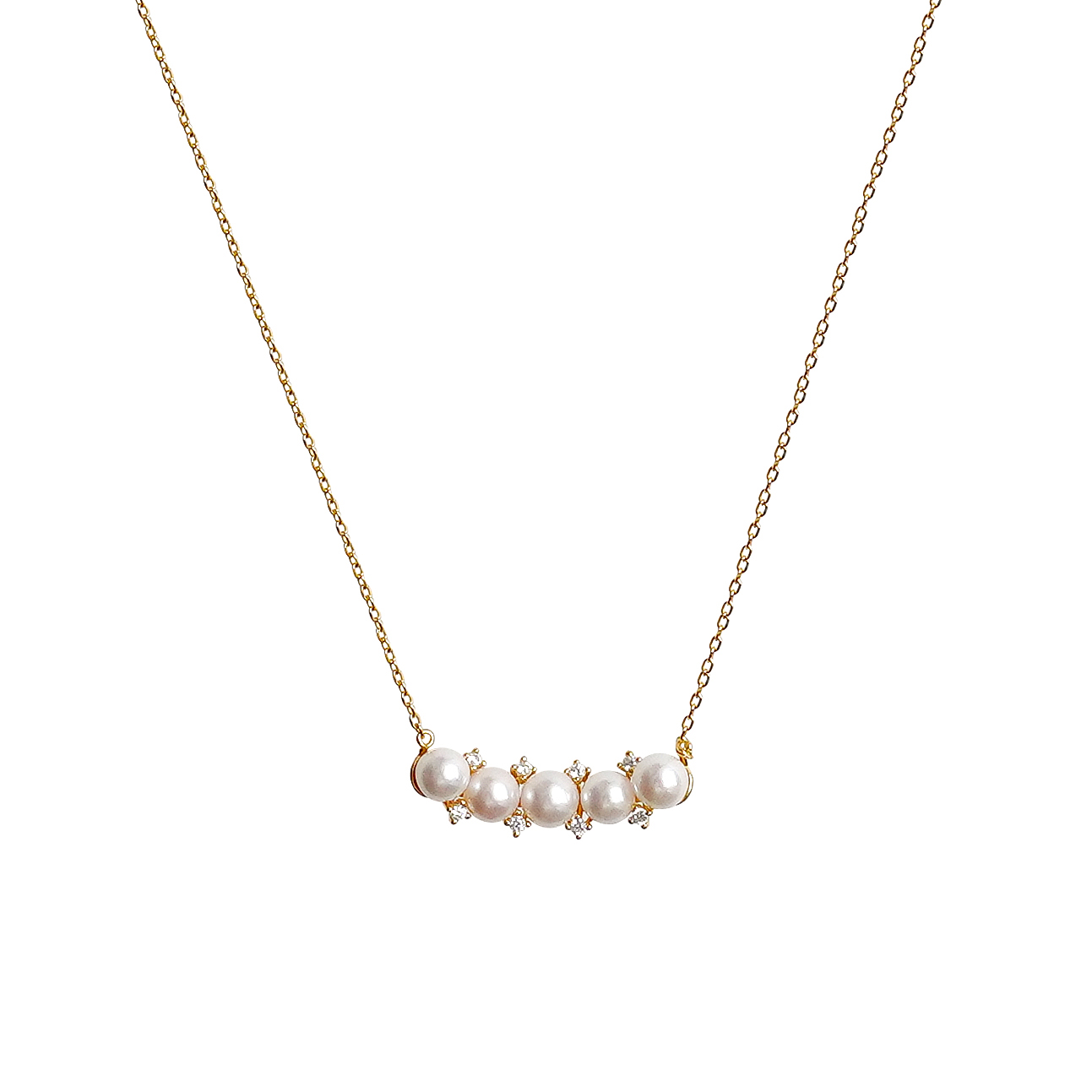 (EC71) 5-6MM天然淡水珍珠花環頸鏈(S925) - #珍珠 #2004PE