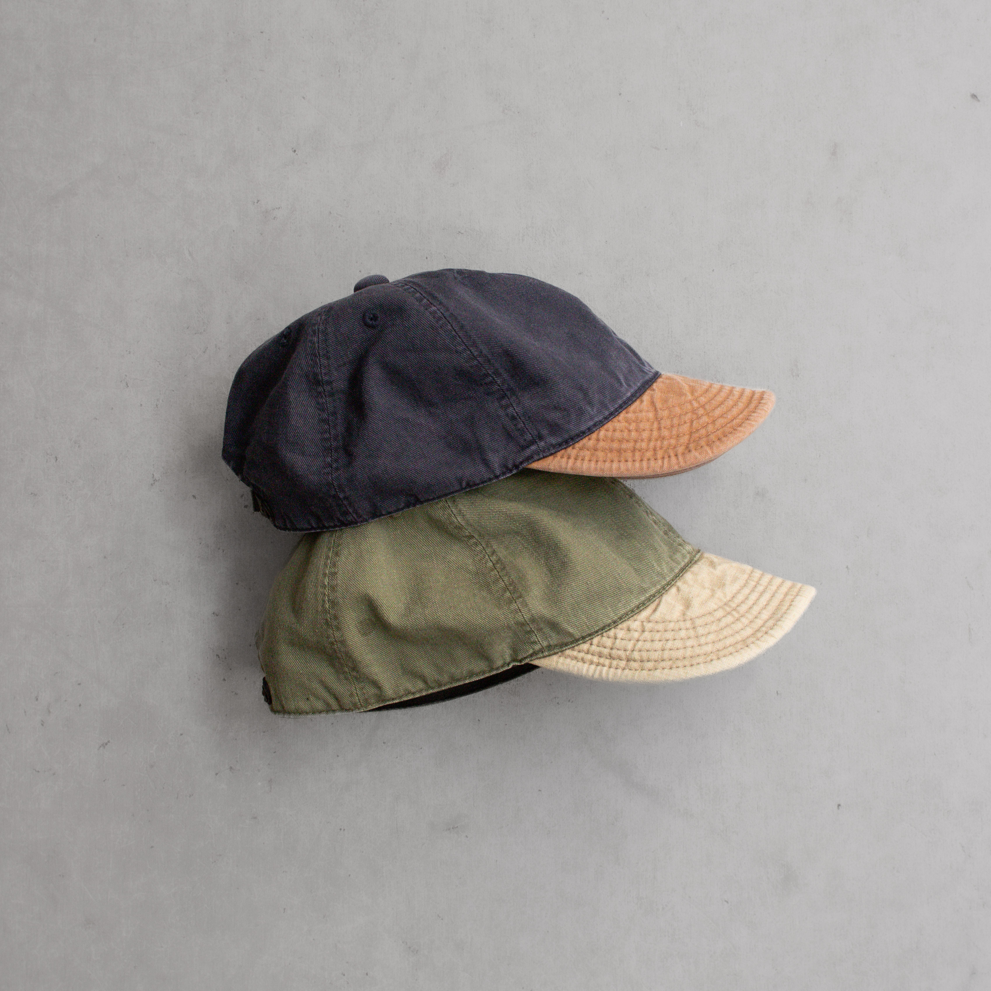 HIGHER HT26004 CHINO OXFORD BRIM CAP 拼接 雙色 棒球帽