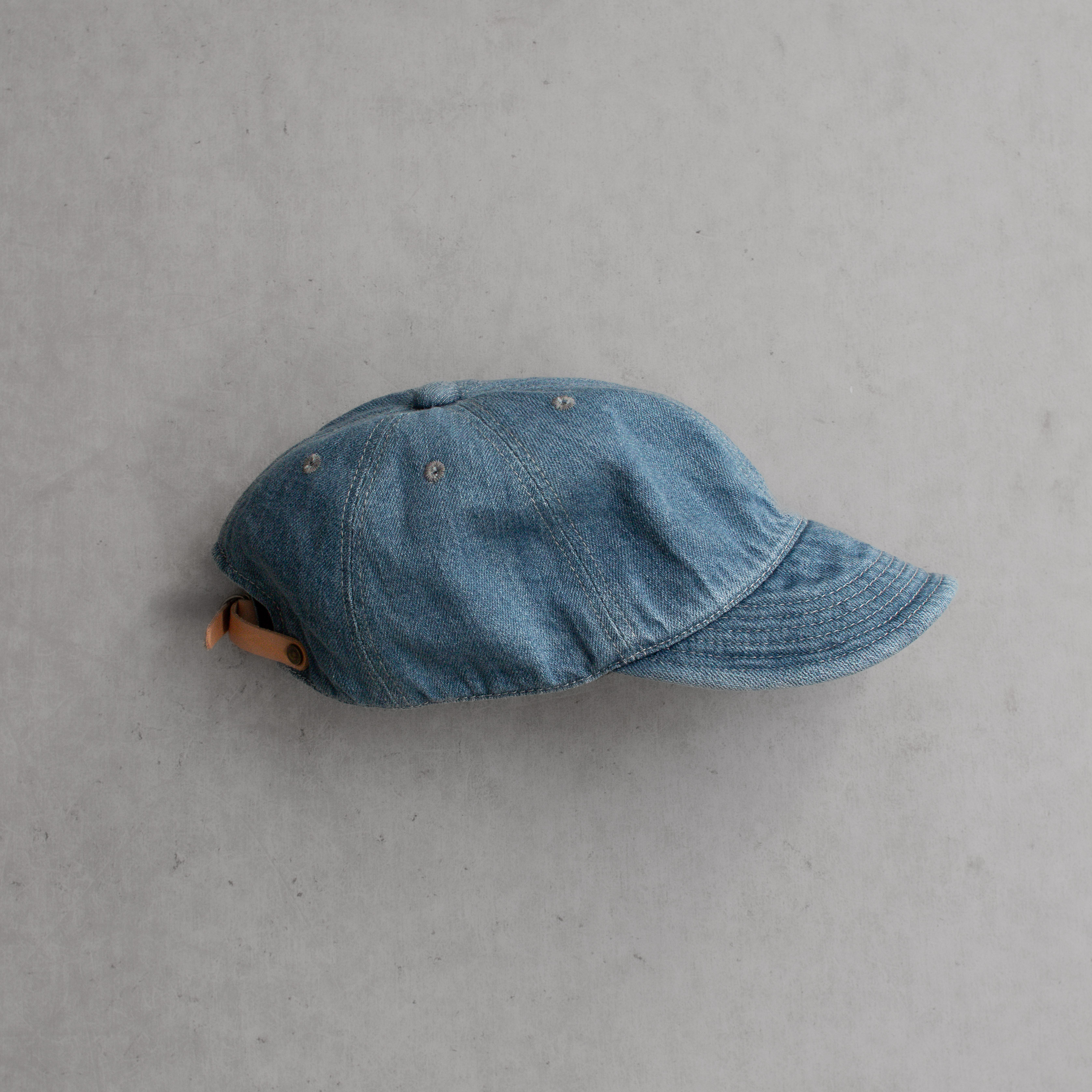 HIGHER HT26002 SELVEDGE DENIM FADED CAP 淺色 丹寧 棒球帽