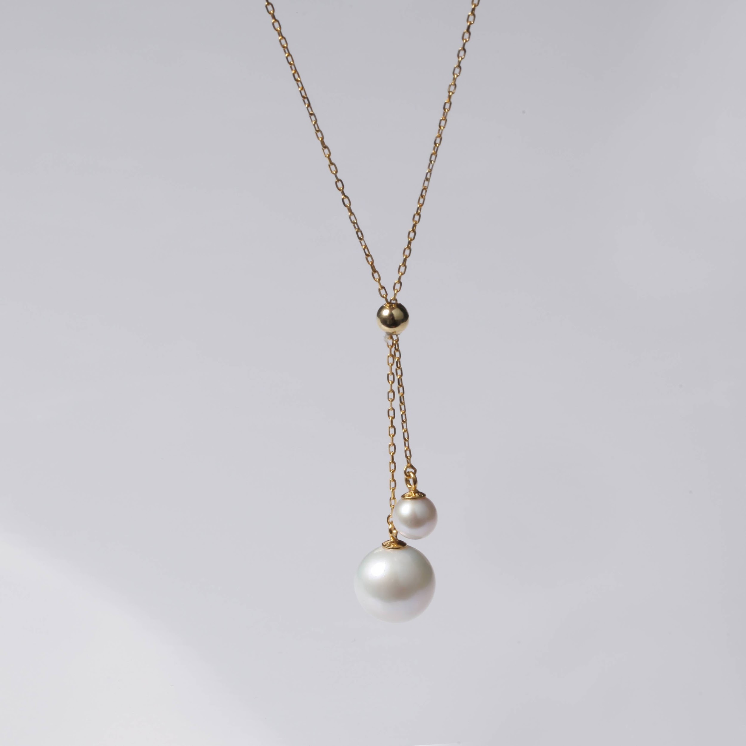 (EC72) 5-6MM+11-12MM天然淡水雙珍珠Y字頸鏈(S925) - #珍珠 #2004PE