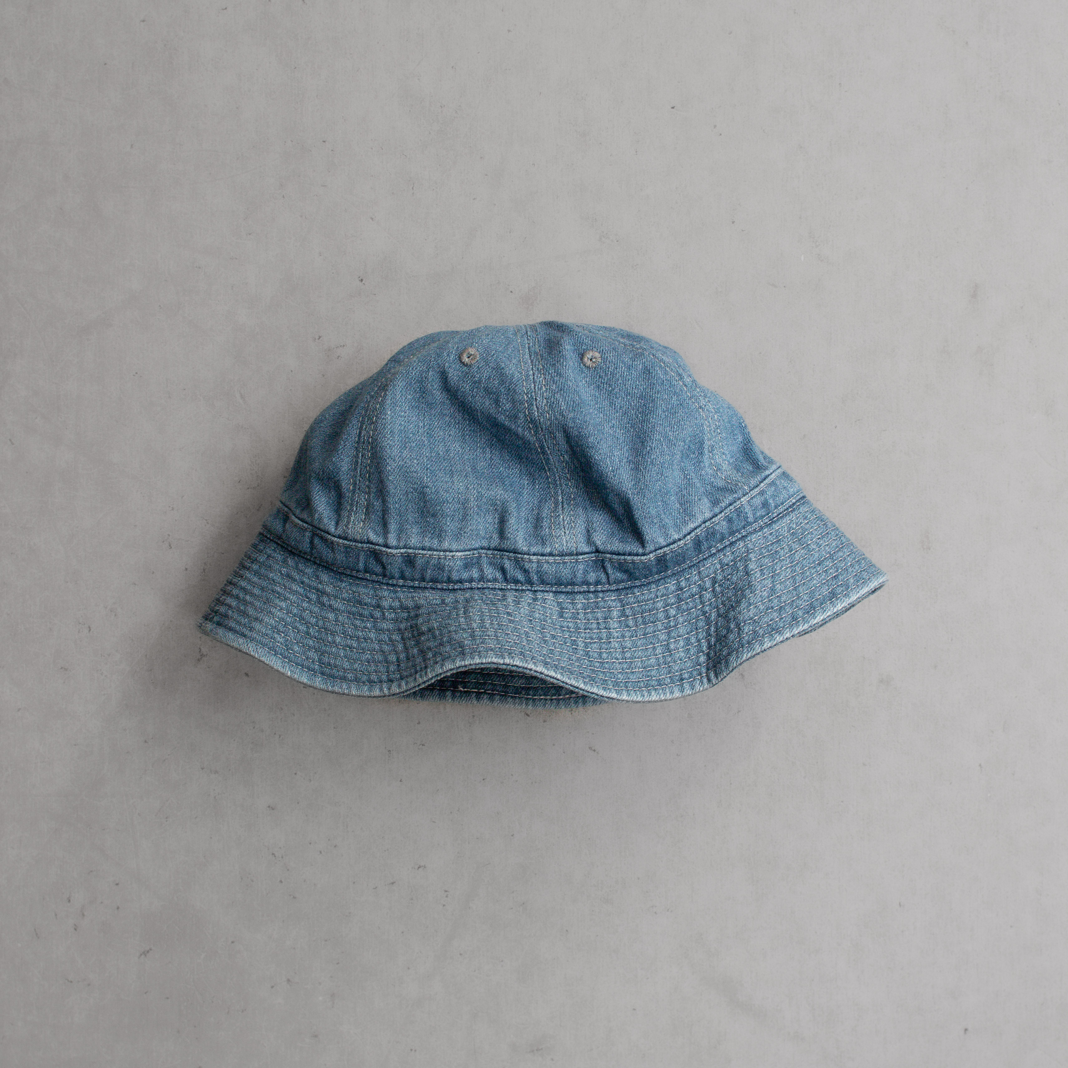 HIGHER HT26009 SELVEDGE DENIM FADED HAT 淺色 丹寧 漁夫帽