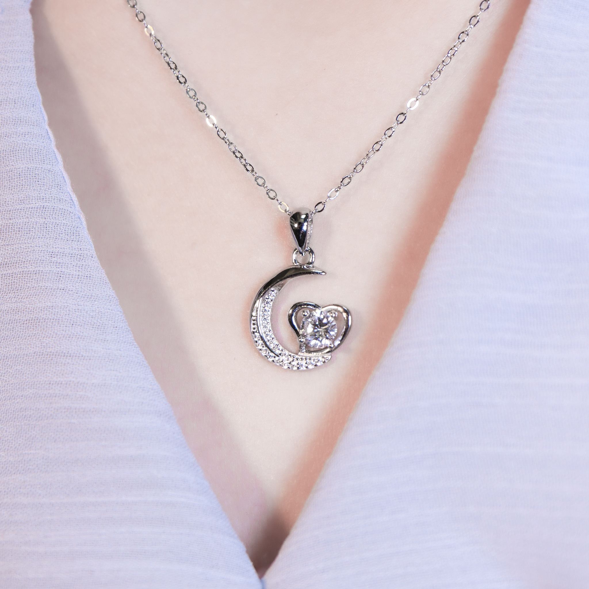 | 925純銀・白金・玫瑰金 | 陪伴即愛項鍊  (銀/玫瑰金) | NE1626 |