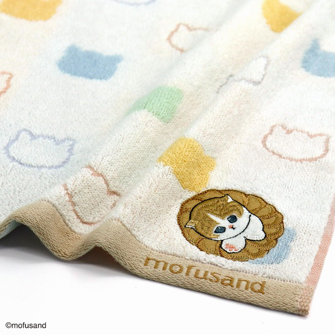 Mofusand 刺繡 手帕 Towel 甜甜圈