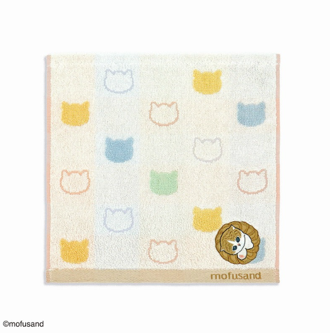 Mofusand 刺繡 手帕 Towel 甜甜圈