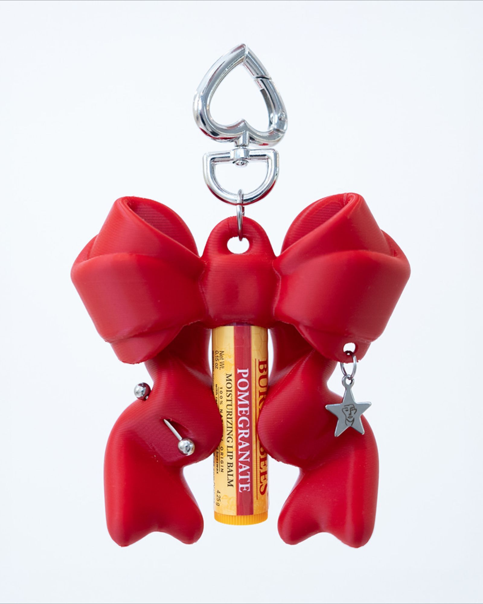 JIMI RIBBON BALM KEYCHAIN - Valentine Red