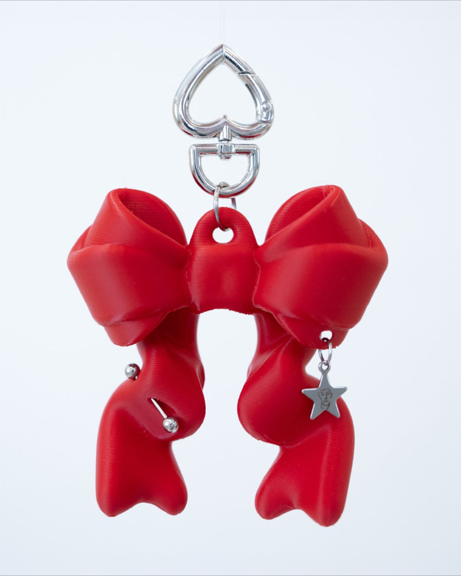 JIMI RIBBON BALM KEYCHAIN - Valentine Red