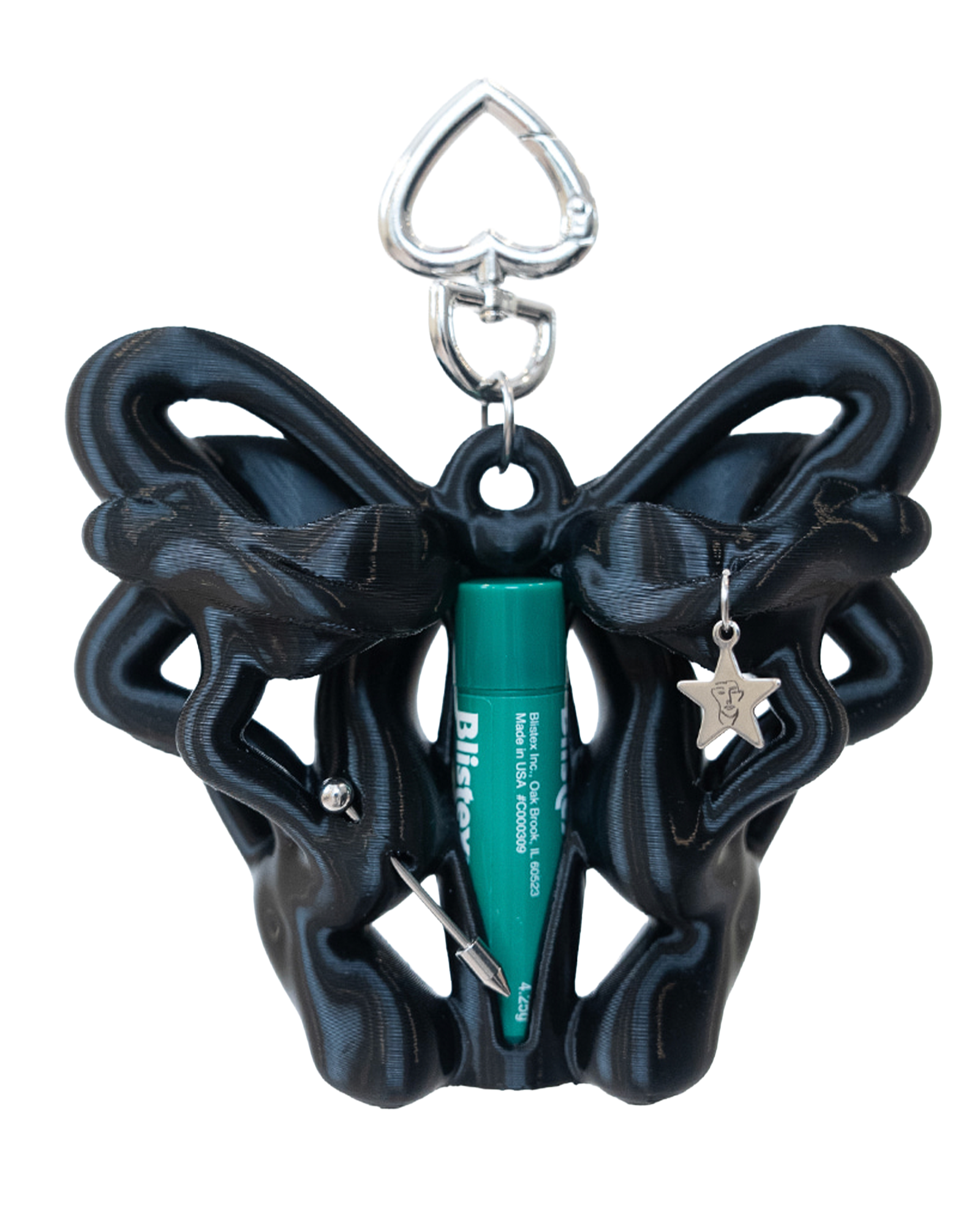 JIMI RIBBON BALM KEYCHAIN  - Liquid Black