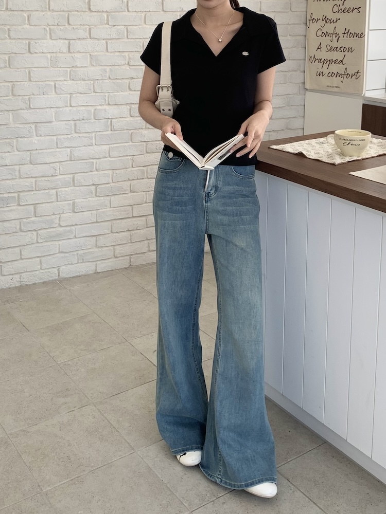 長腿姊姊修飾牛仔褲