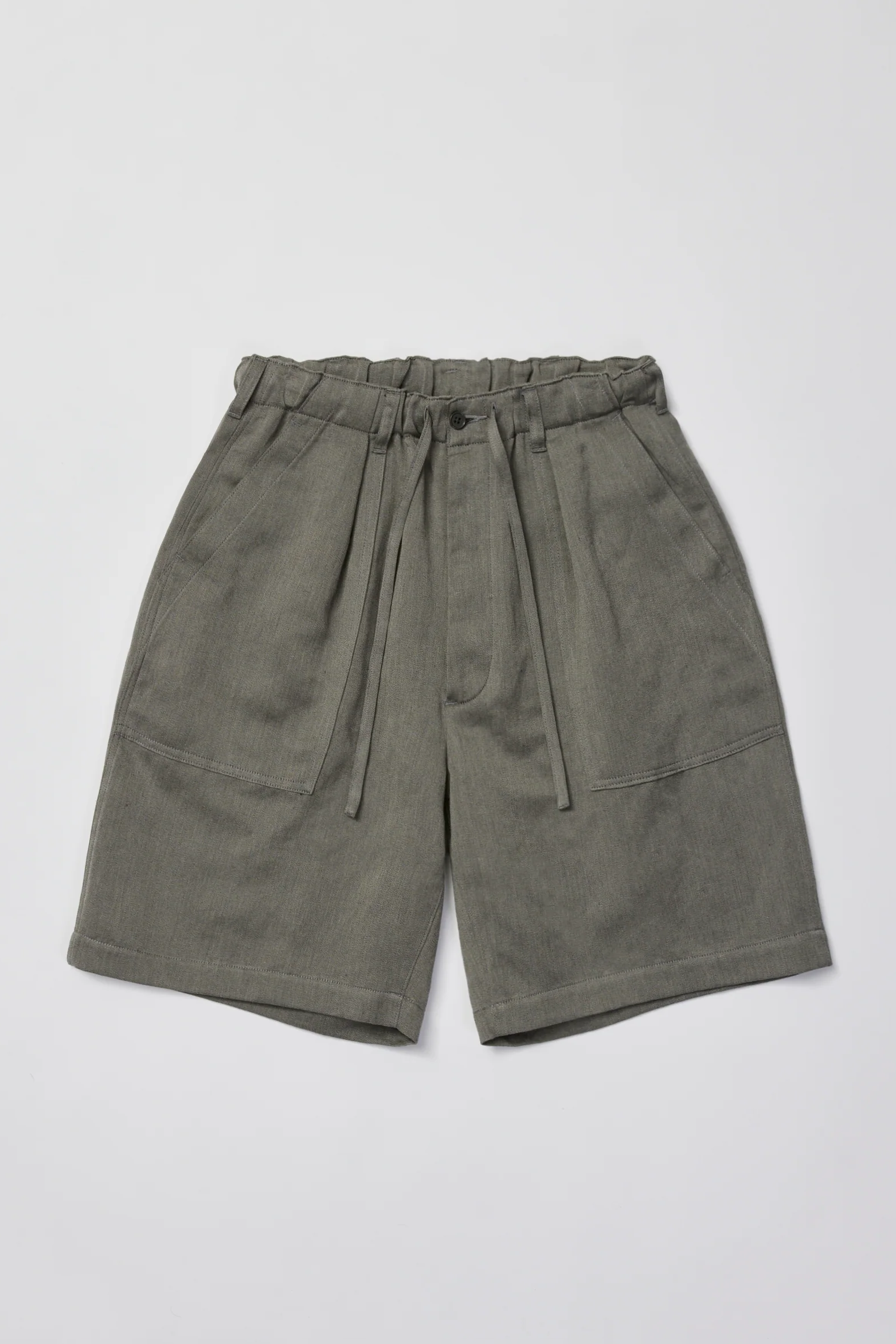 ULTERIOR WASHED C/L CORKSCREW UTILITY SHORTS
